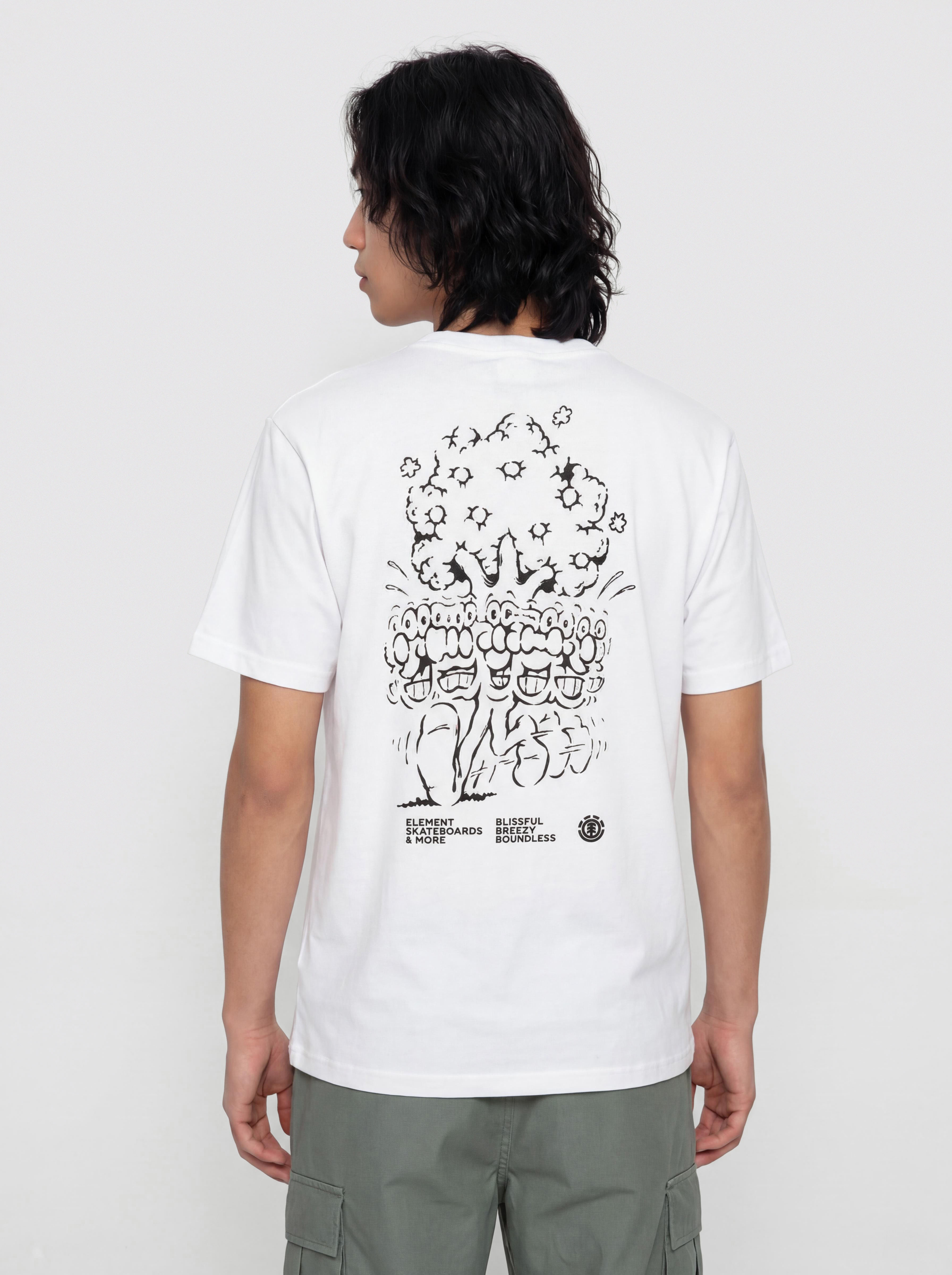 Tricou Element Motion Tree (optic white)