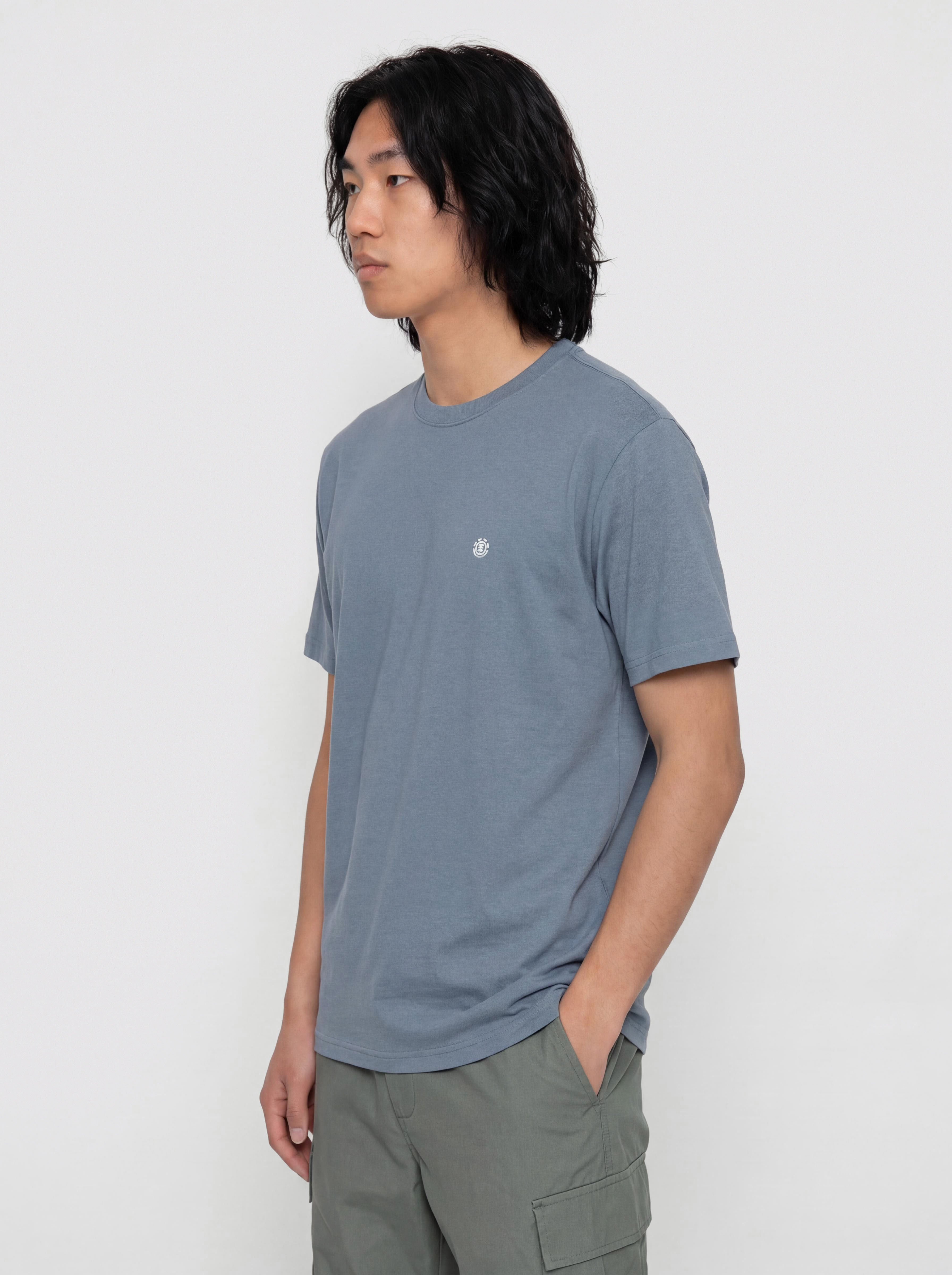 Tricou Element Icon Embroidery (blue mirage)