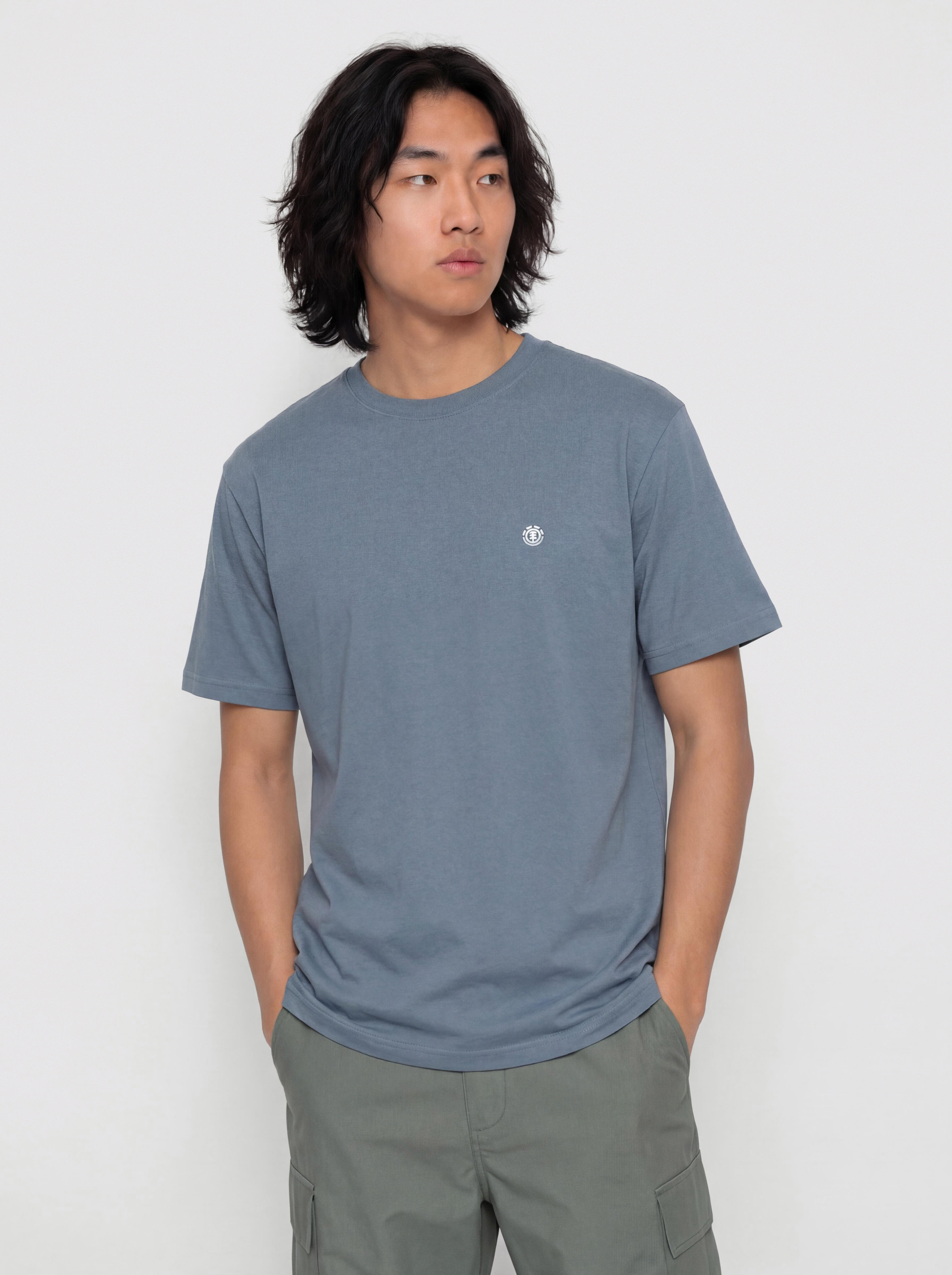 Tricou Element Icon Embroidery (blue mirage)
