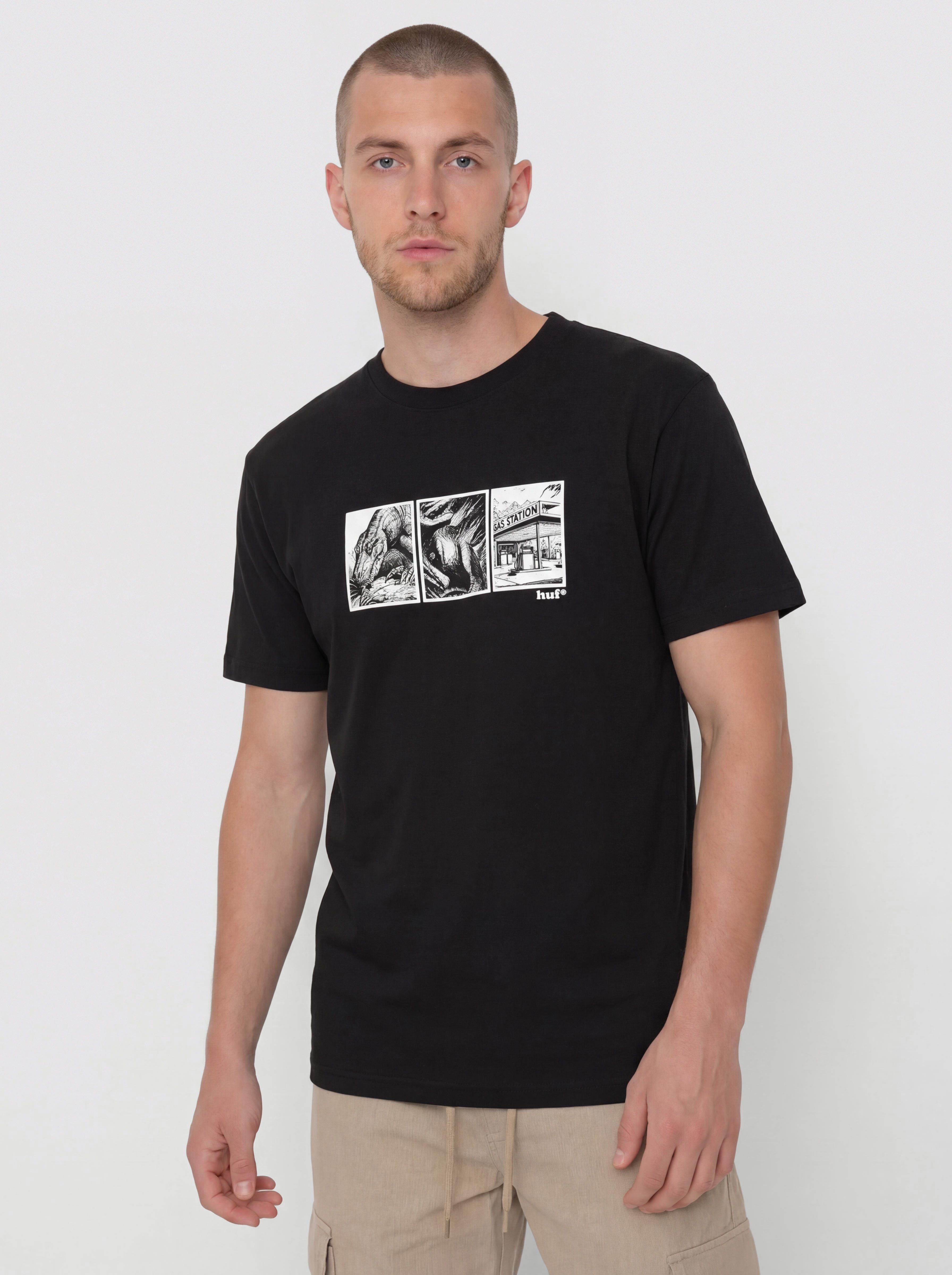 Tricou HUF Fossil Fuel (black)