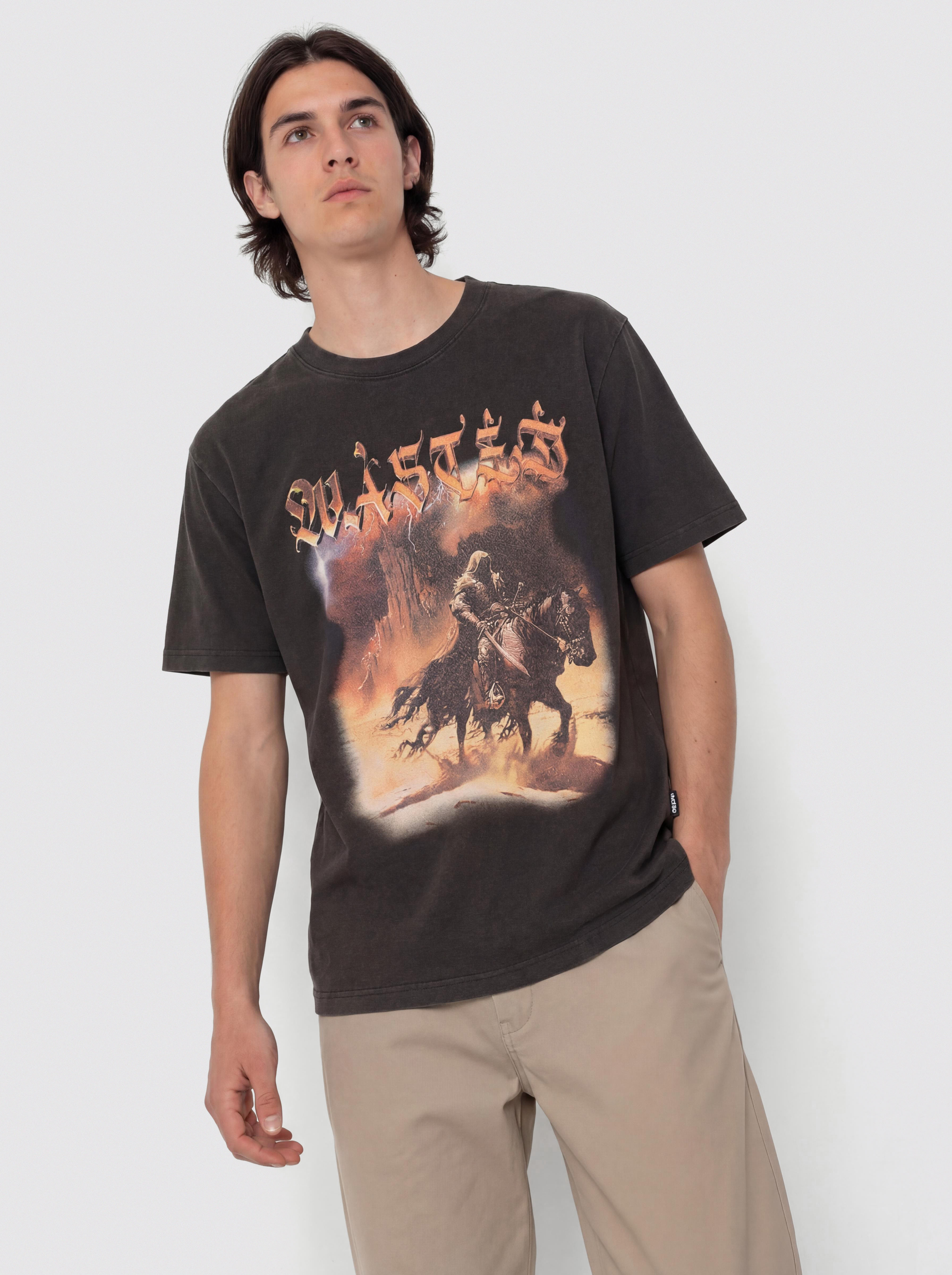 Tricou Wasted Paris Mirage (faded black)