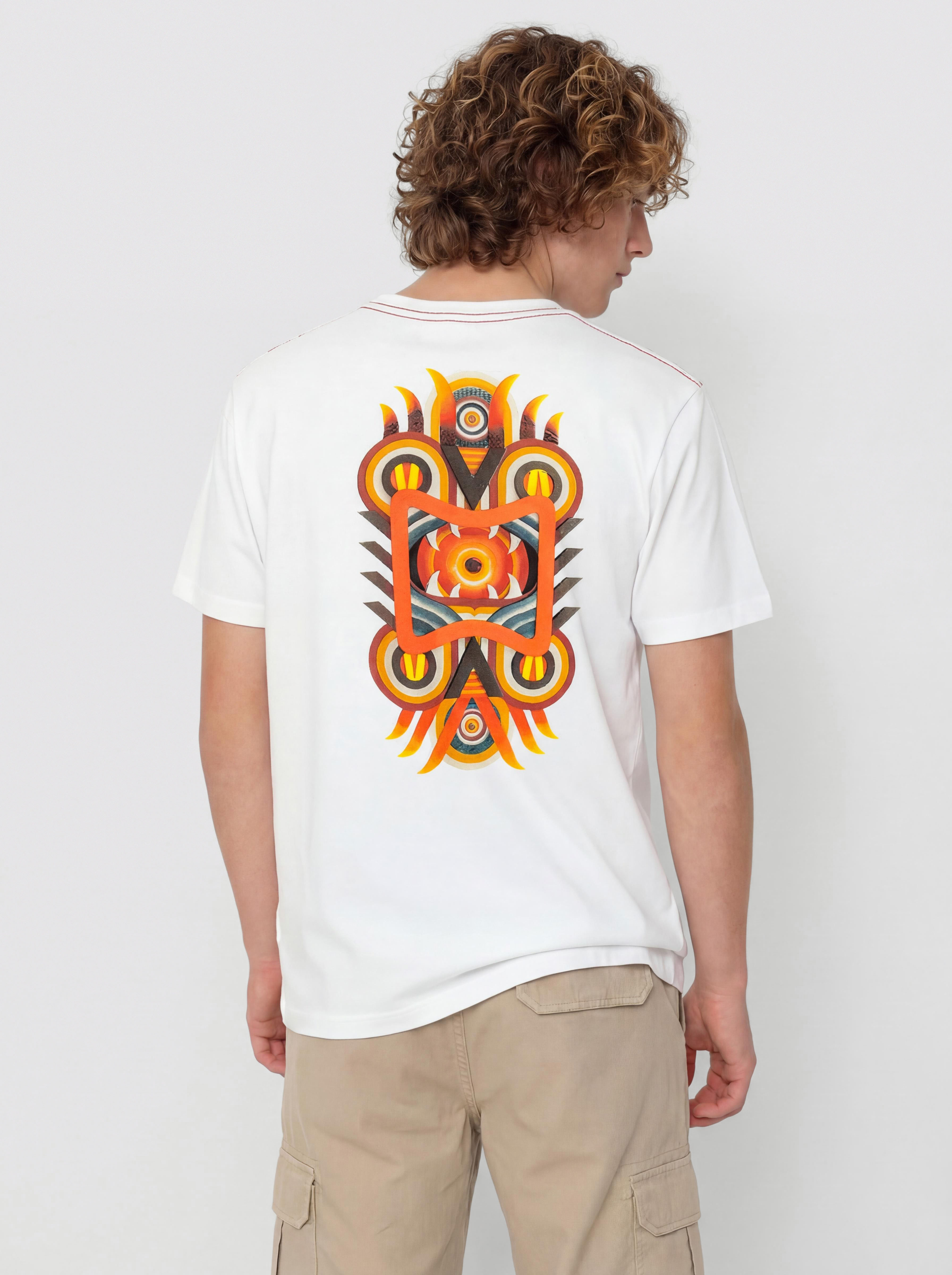 Tricou RVCA Redondo Mask (antique white)