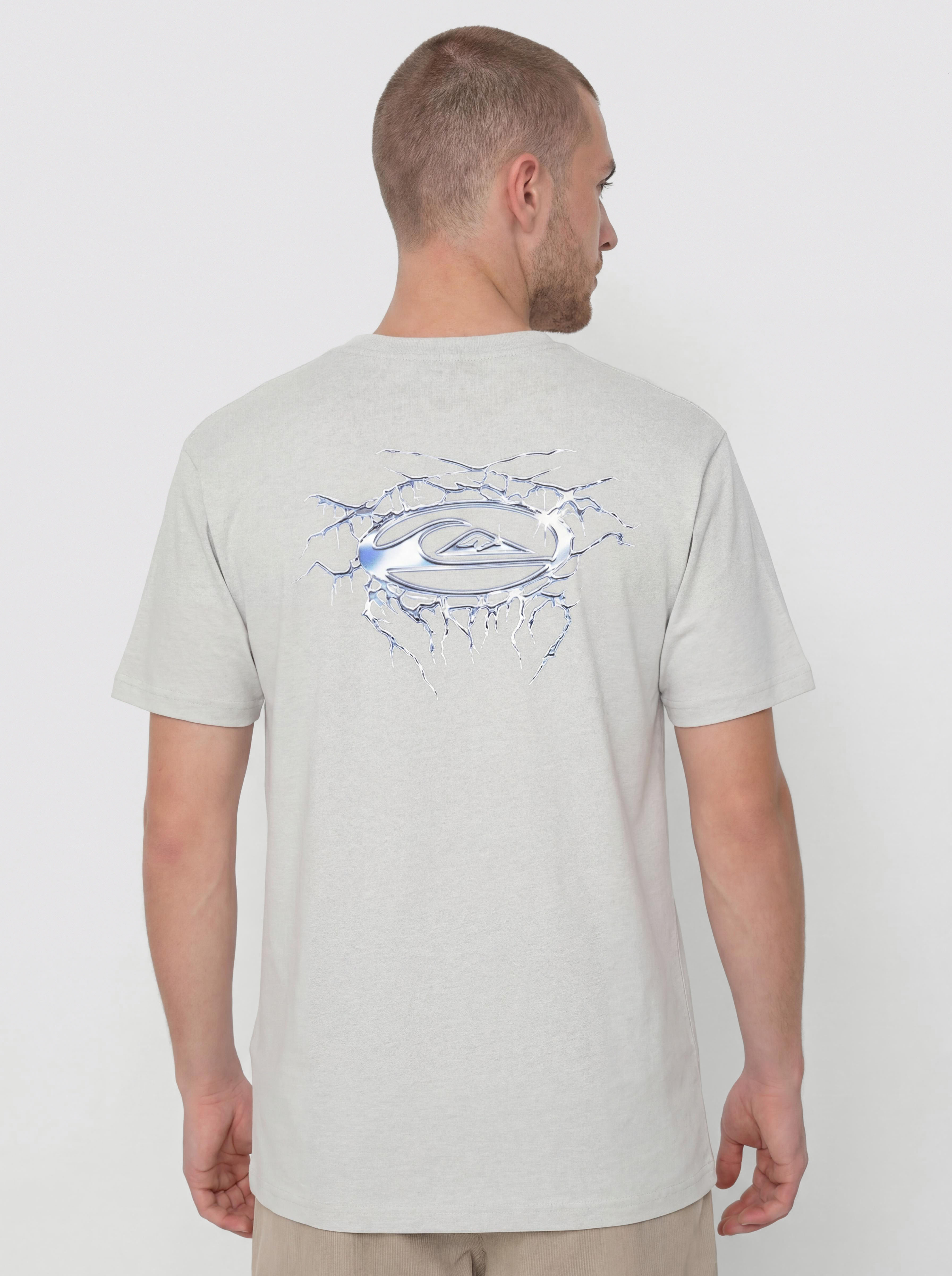 Tricou Quiksilver Mercury Chrome Lightning (lunar rock)