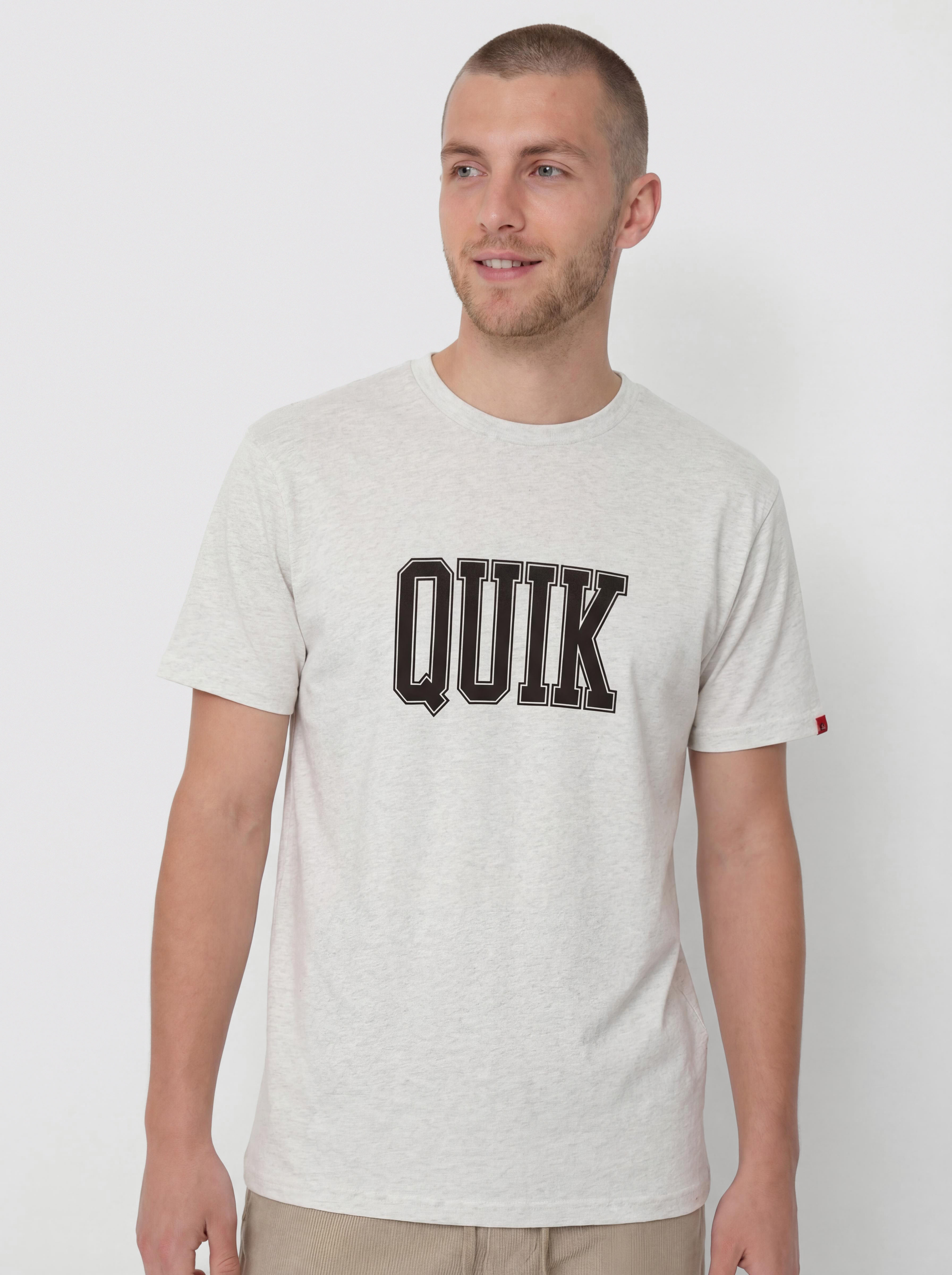 Tricou Quiksilver Griff Quik Gfn (snow heather)