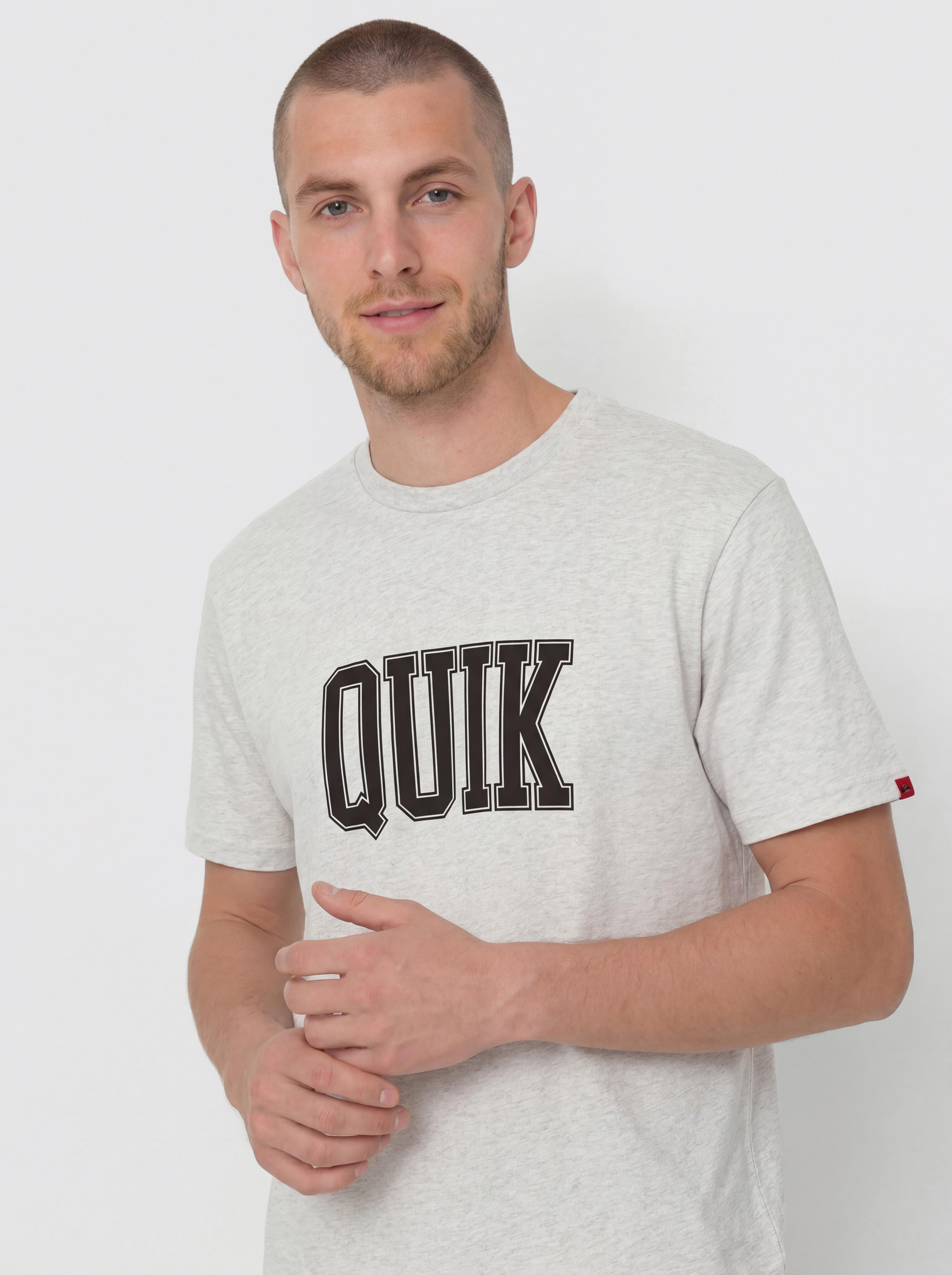 Tricou Quiksilver Griff Quik Gfn (snow heather)
