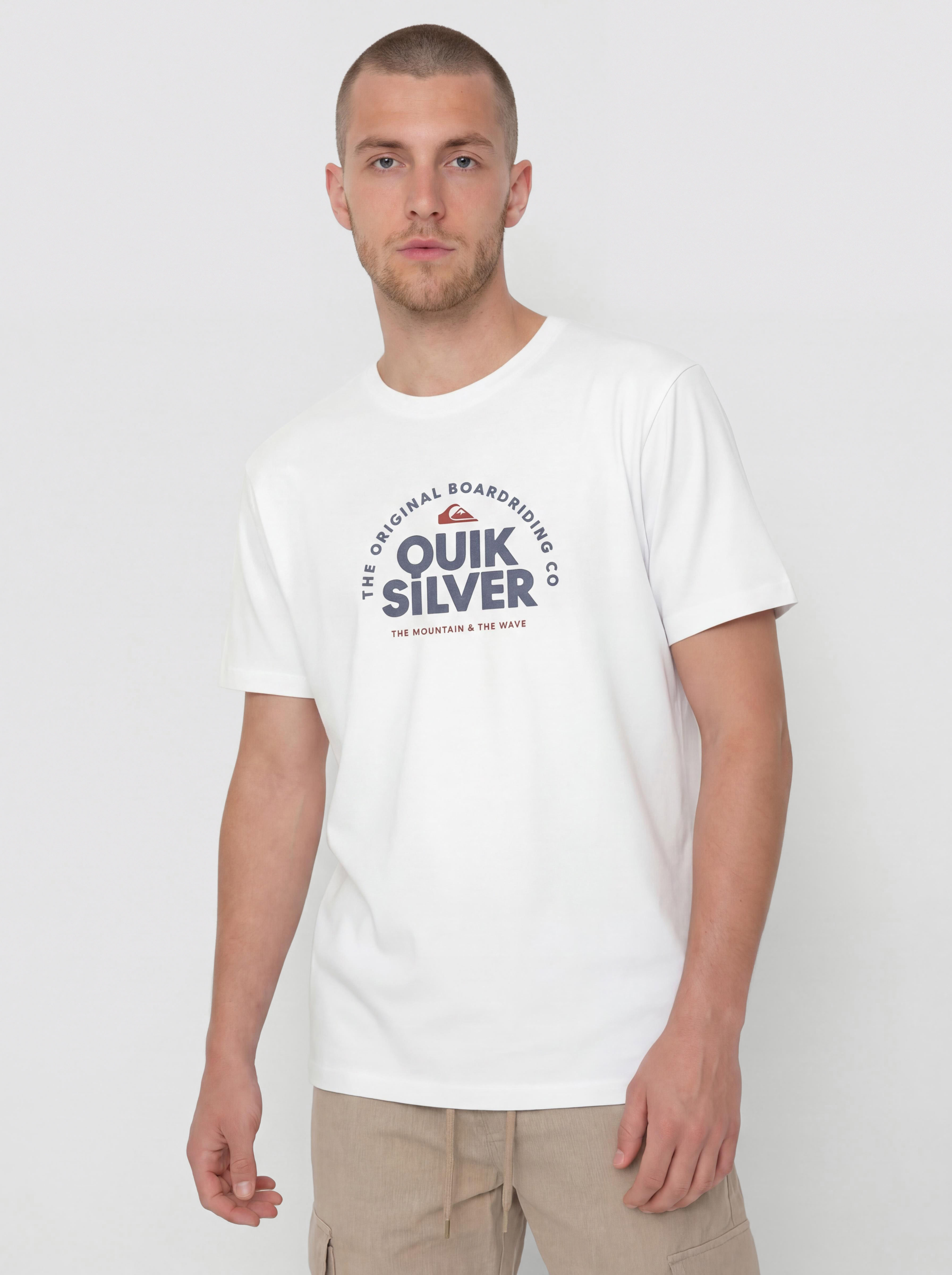 Tricou Quiksilver Fundamental Ride (white)