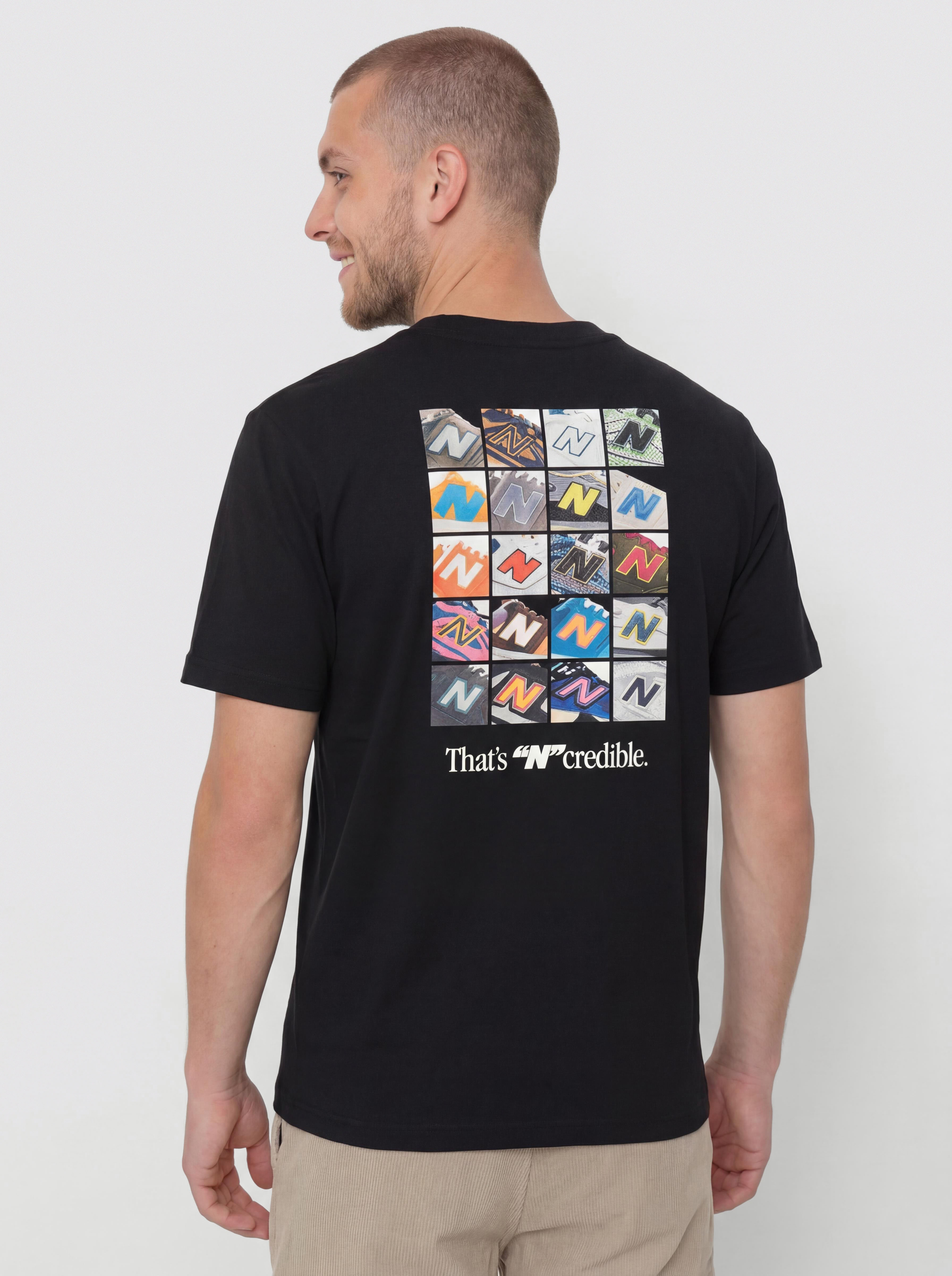 Tricou New Balance Collage (black)