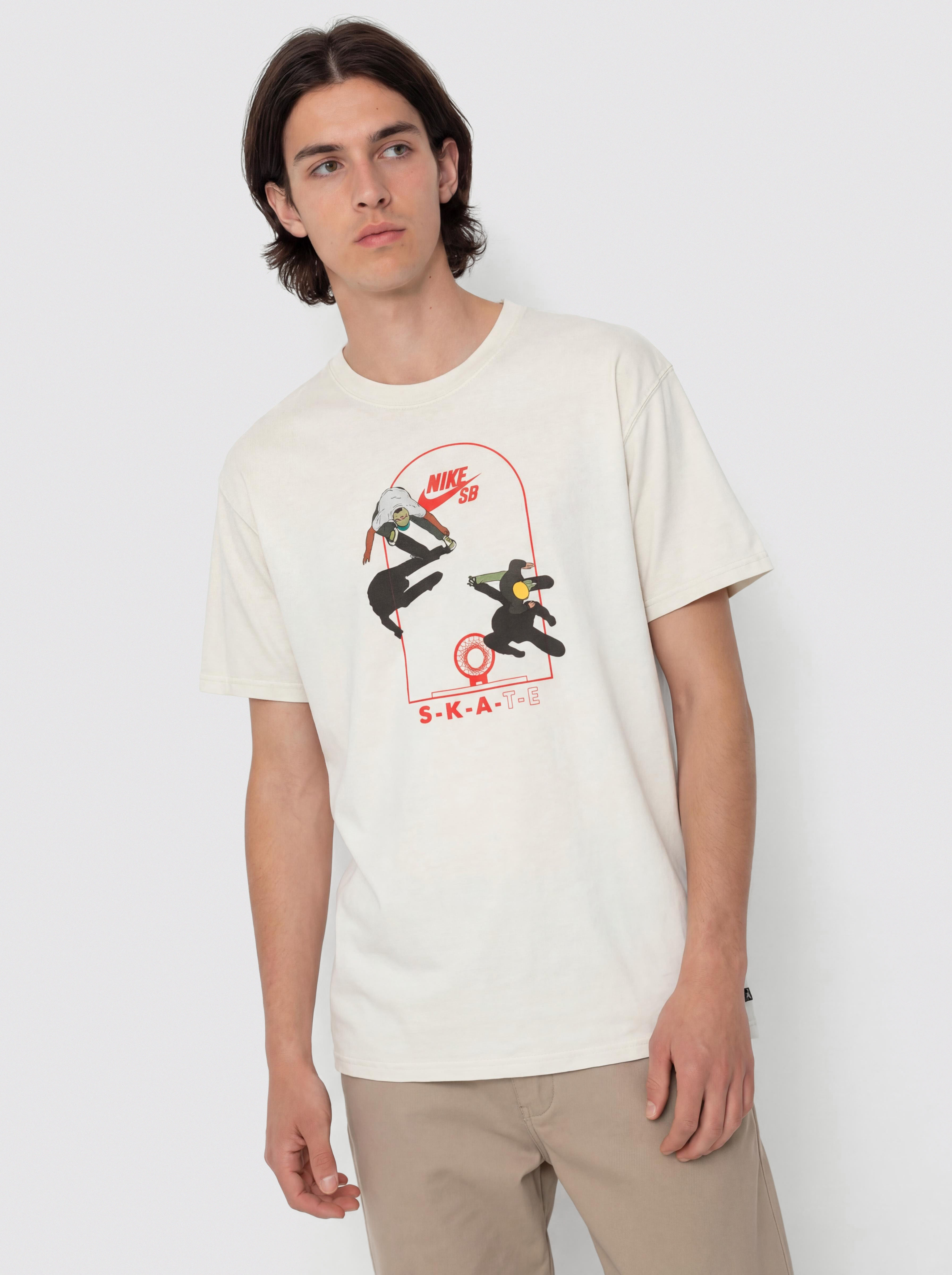 Tricou Nike SB Skate On Court (light bone)