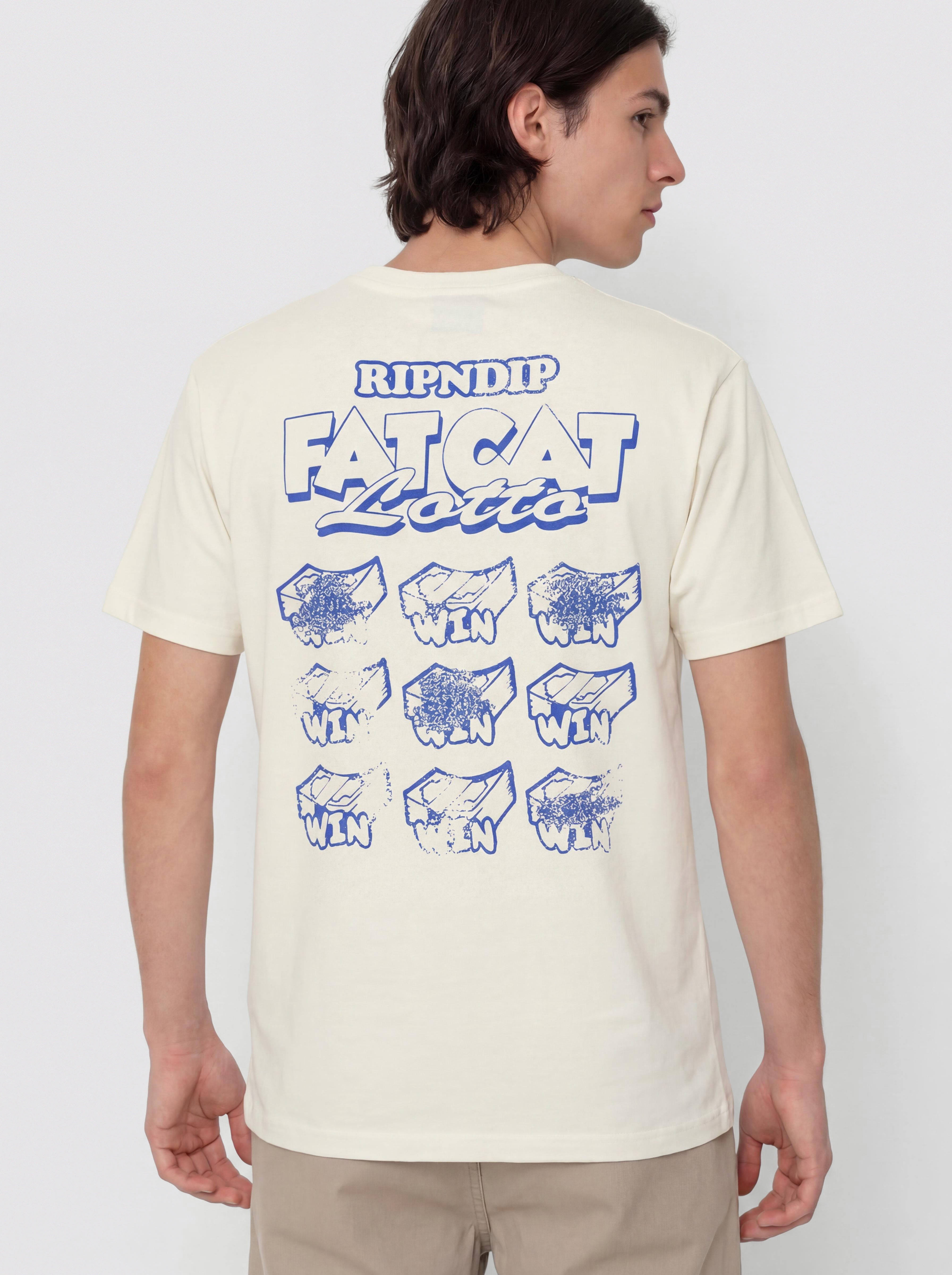 Tricou RipNDip Fat Cat (bone)