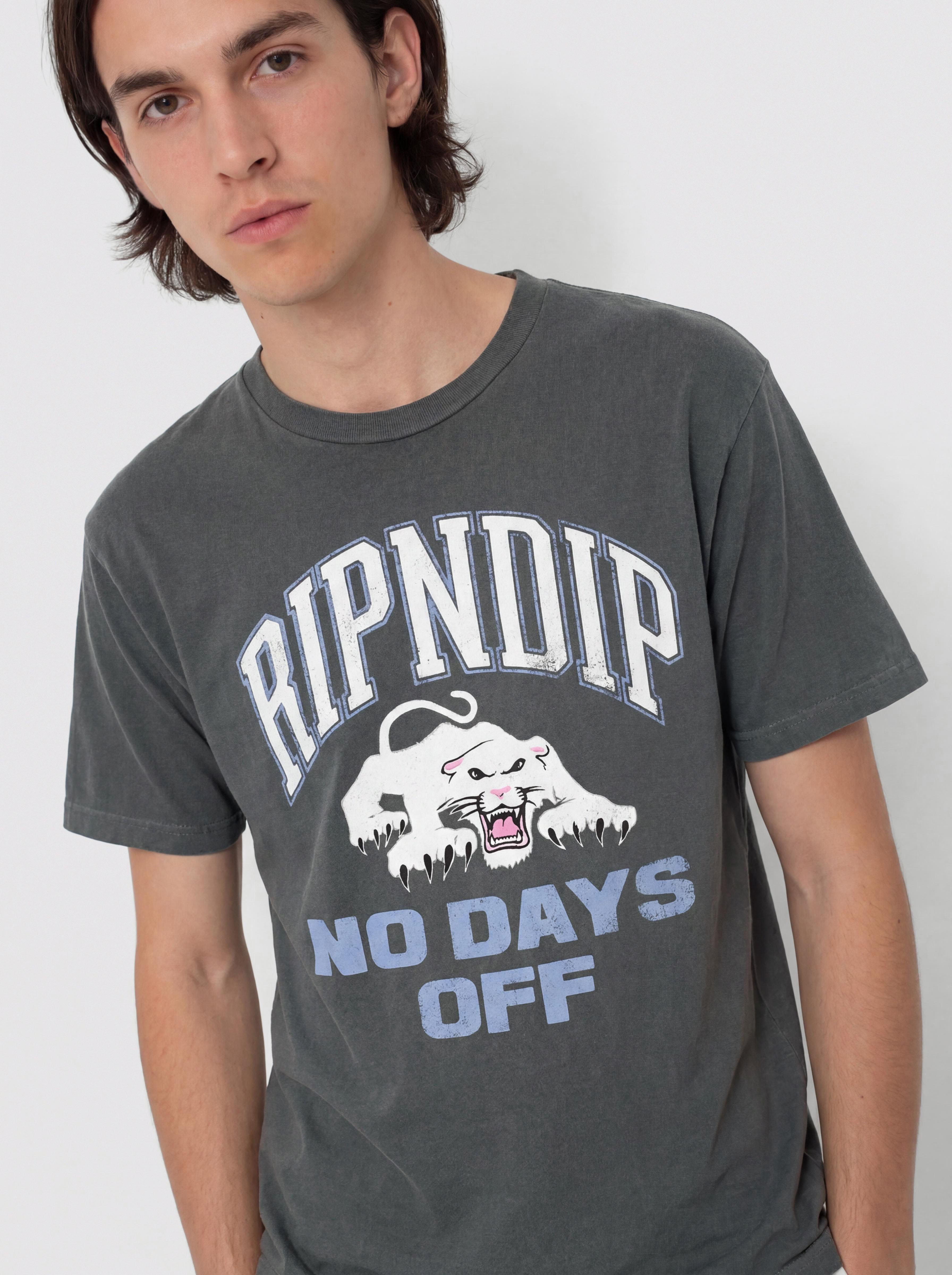 Tricou RipNDip White Panther (charcoal)