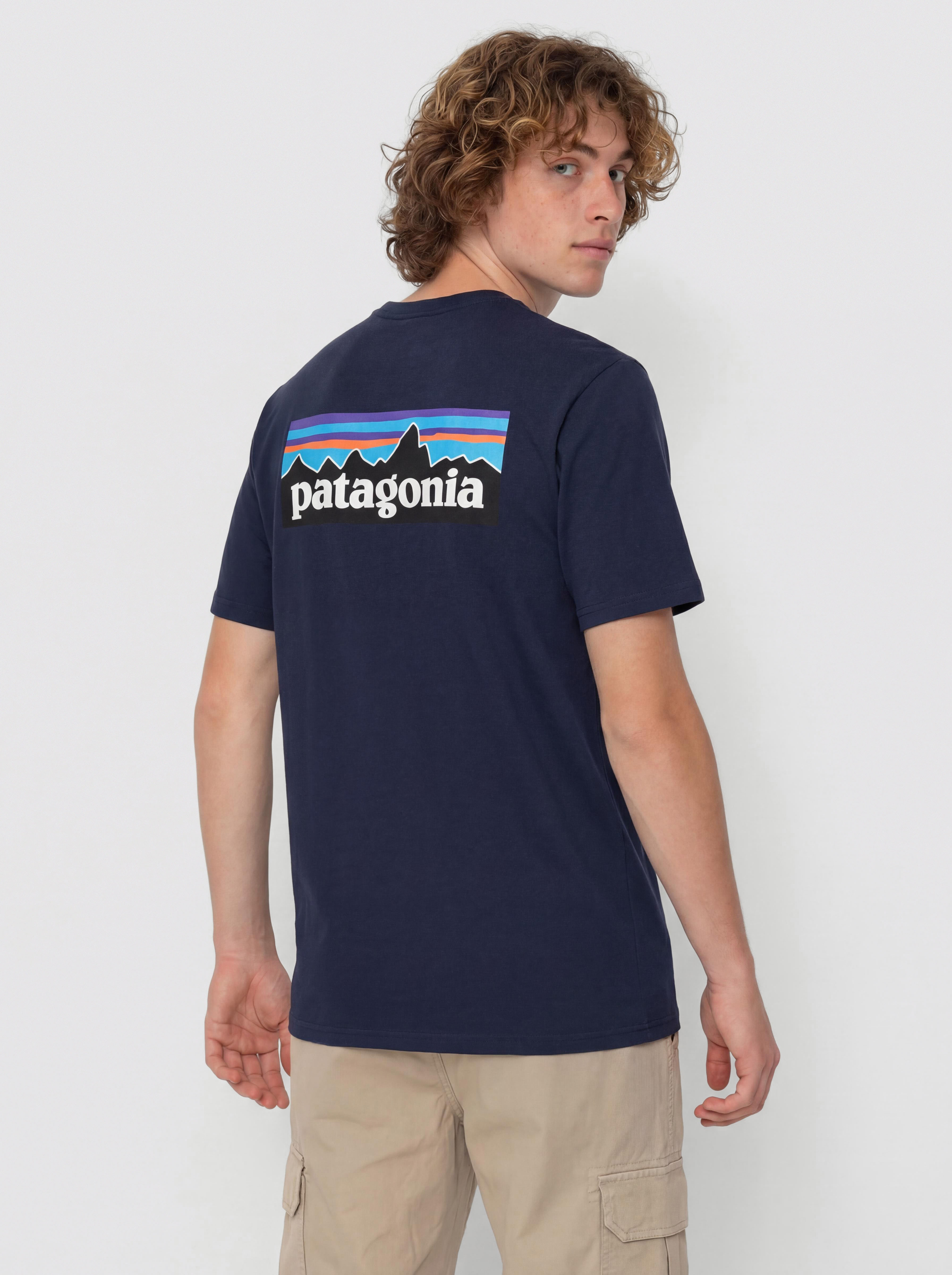 Tricou Patagonia P 6 Logo Responsibili (new navy)