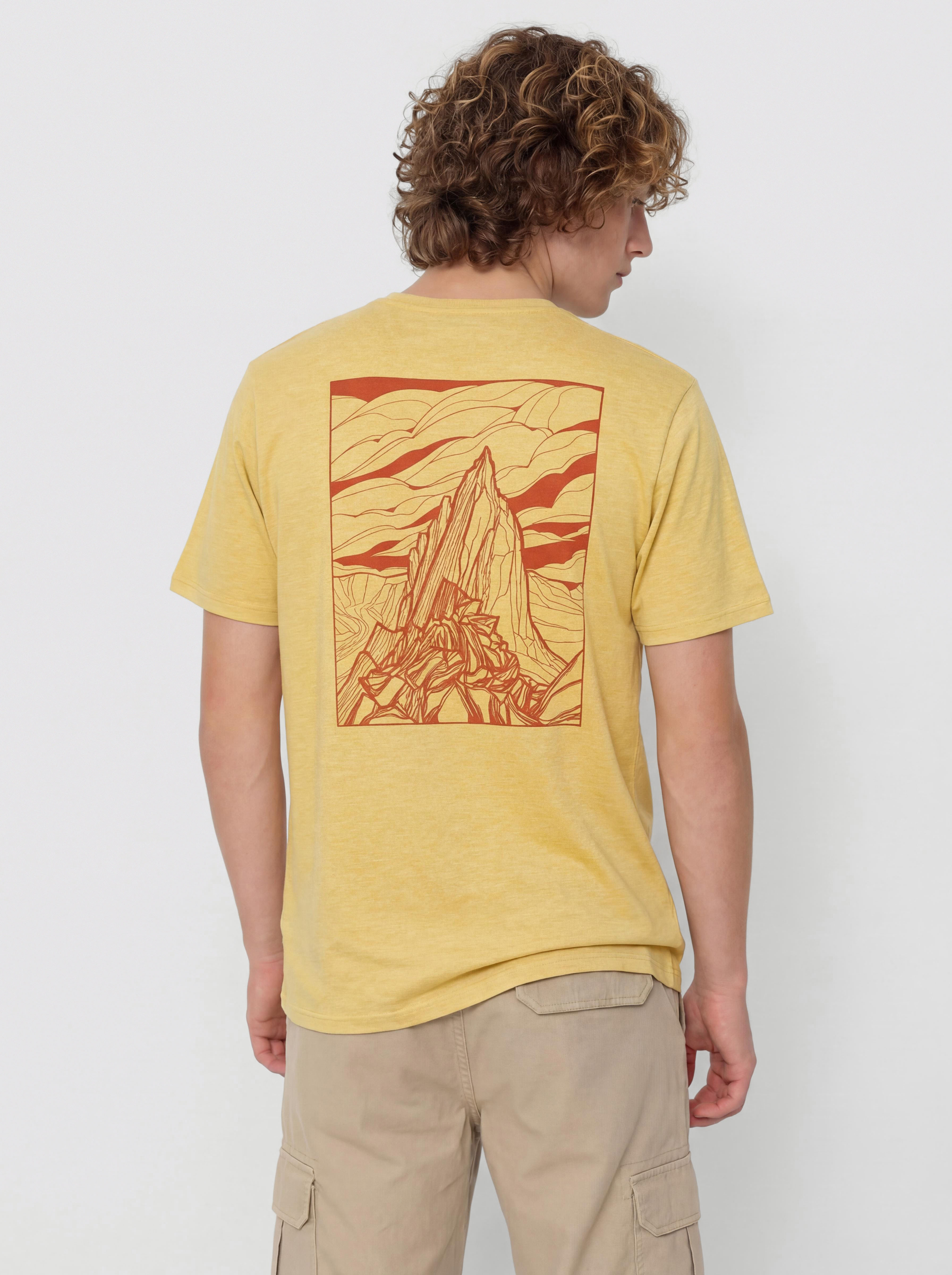 Tricou Patagonia Capilene Cool Cloud Crag (limestone yellow/light limestone yellow)