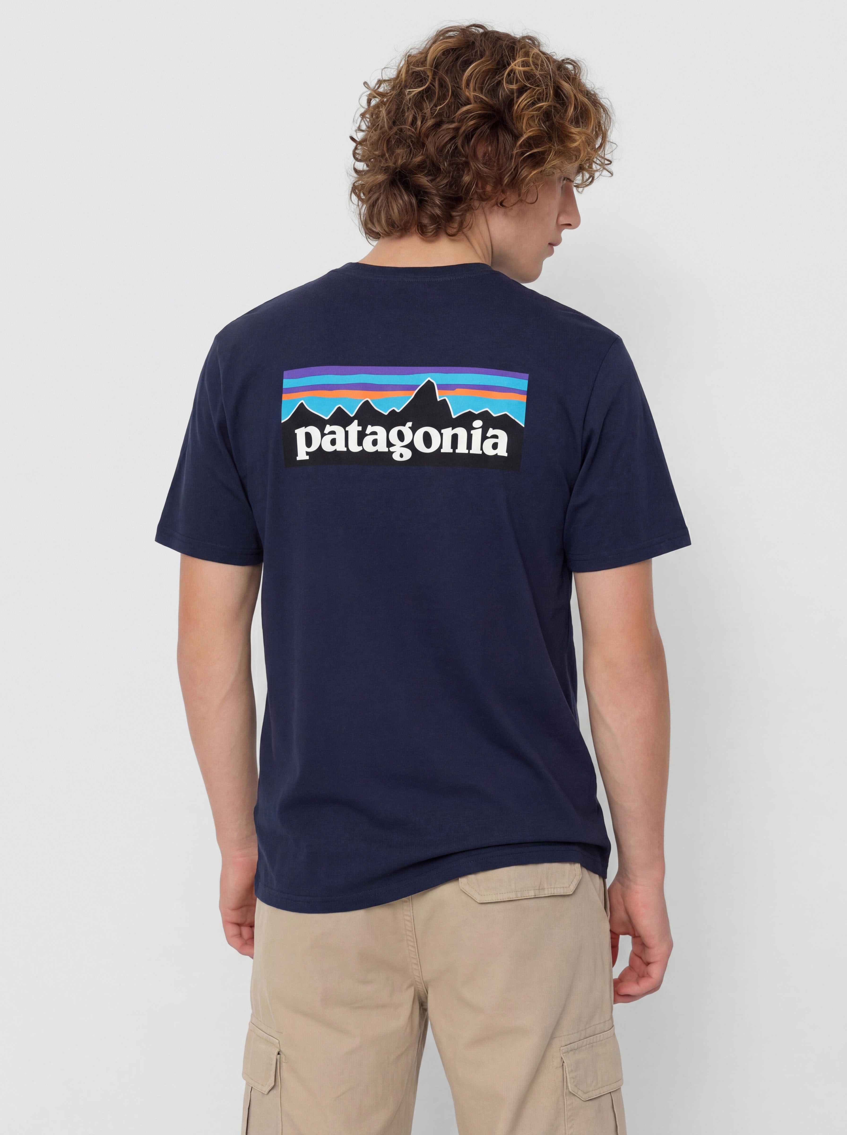 Tricou Patagonia P 6 Logo Responsibili (new navy)