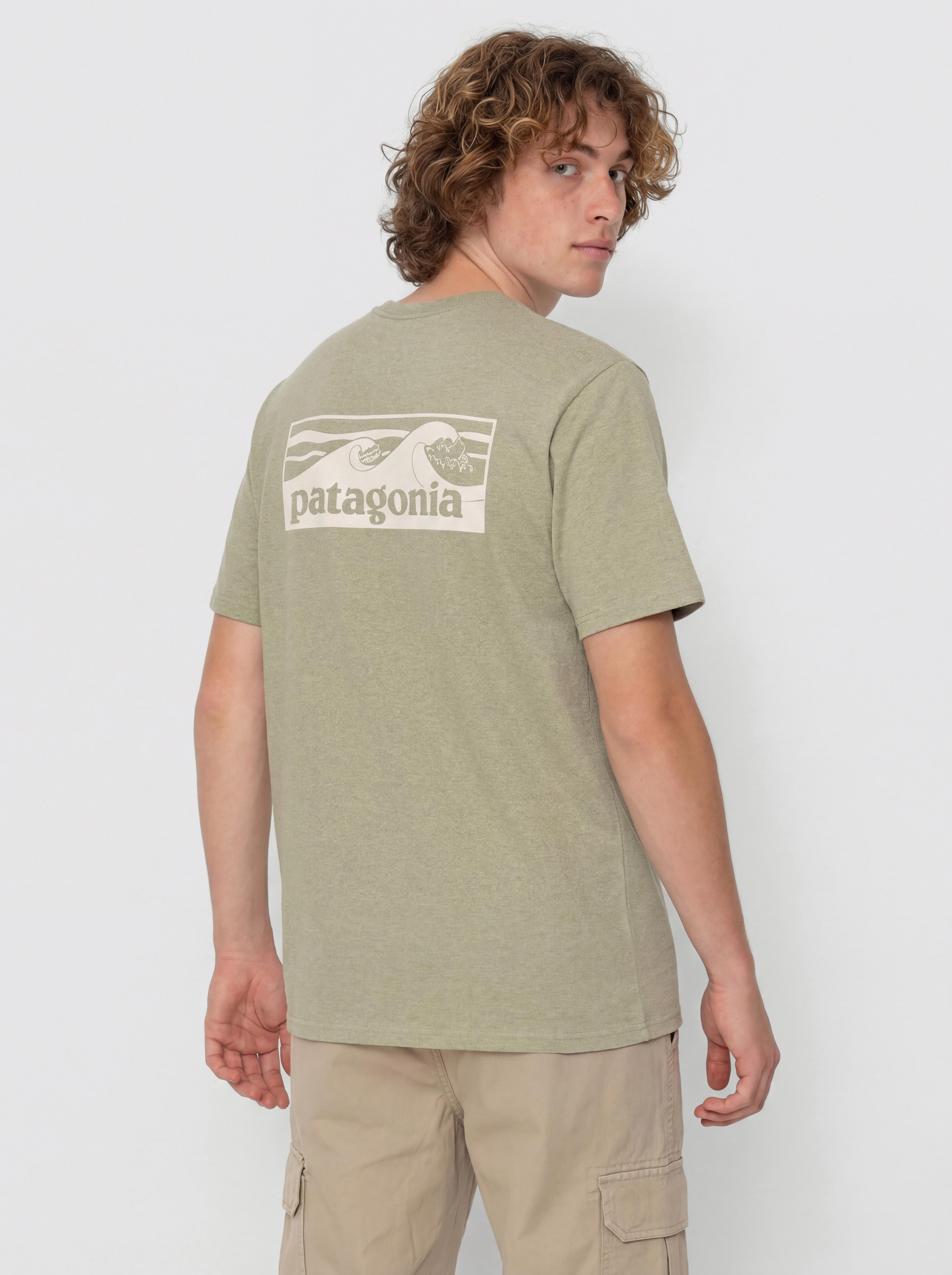 Tricou Patagonia Boardshort Logo Pocket Responsibili (gumtree green)