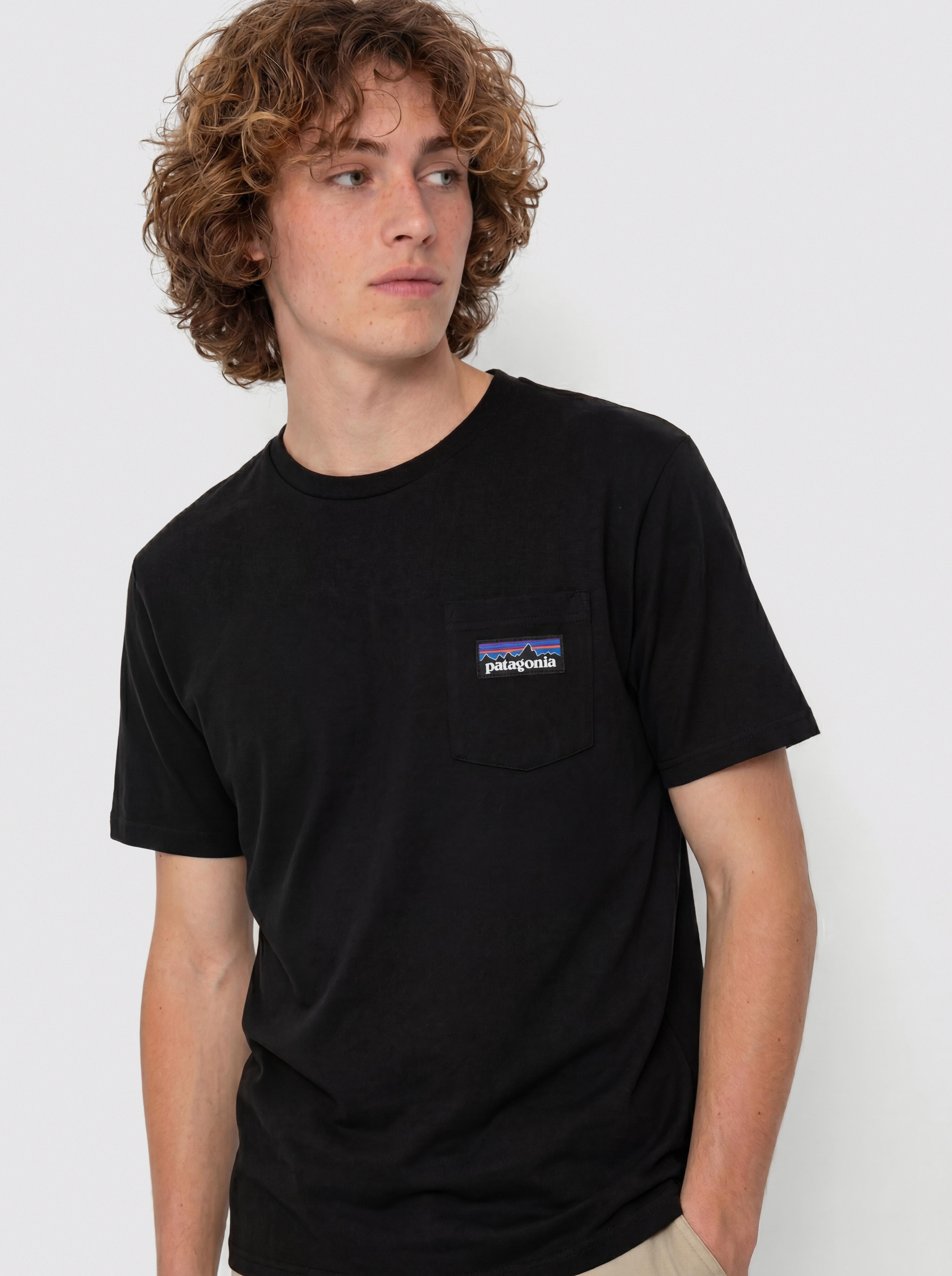 Tricou Patagonia Daily Pocket (black)