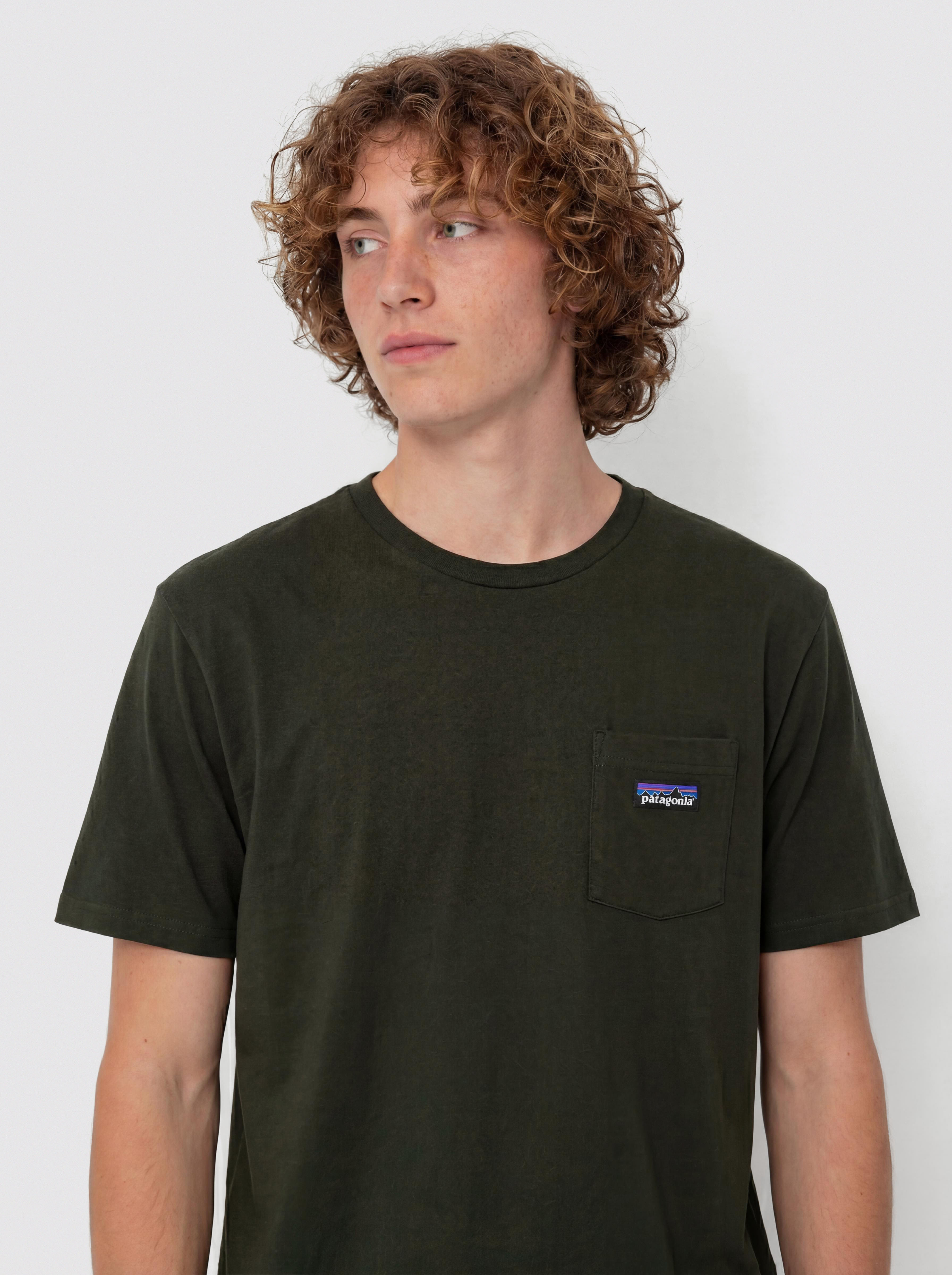 Tricou Patagonia Daily Pocket (old growth green)