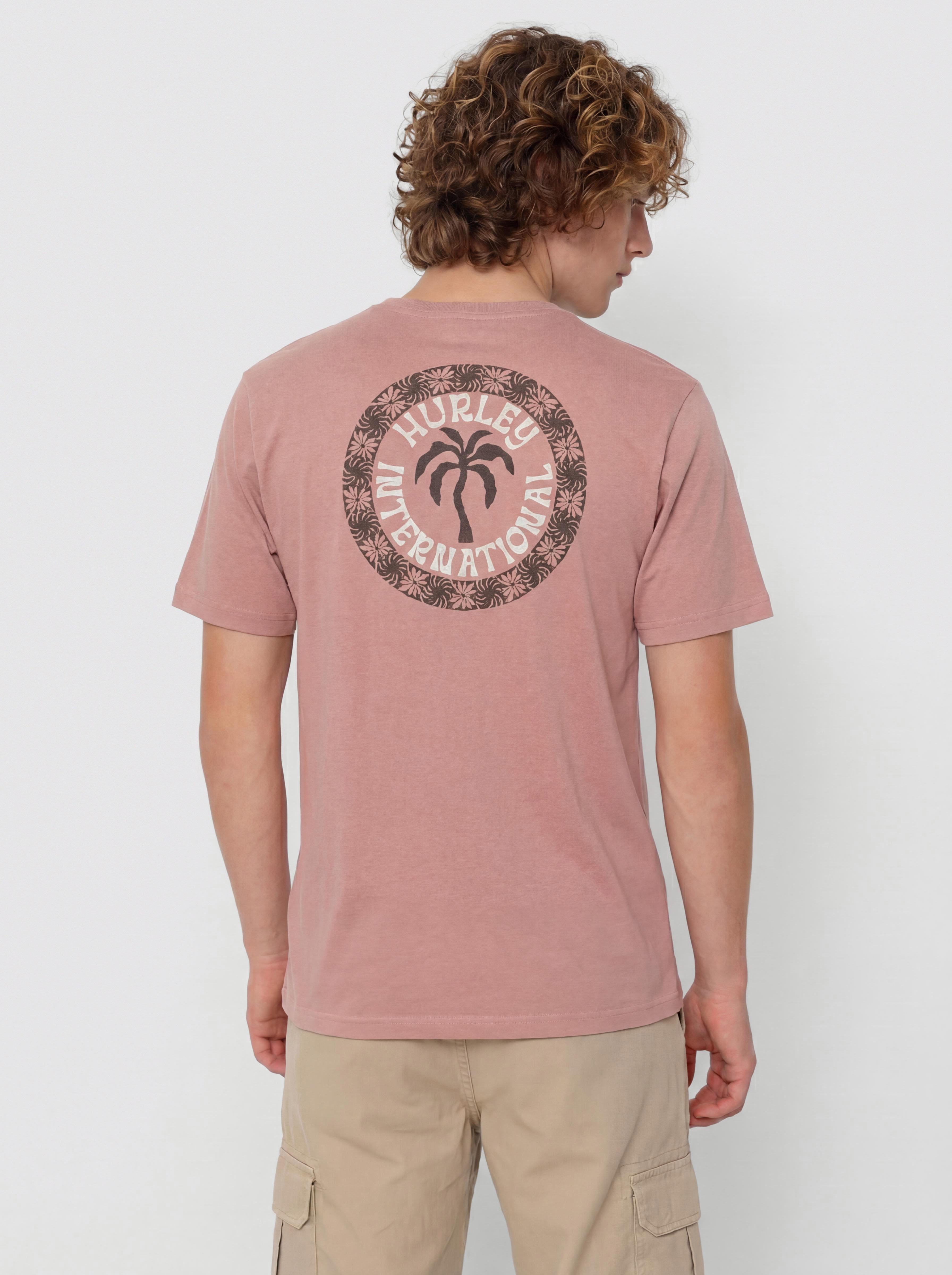 Tricou Hurley Palm (phantom rose)