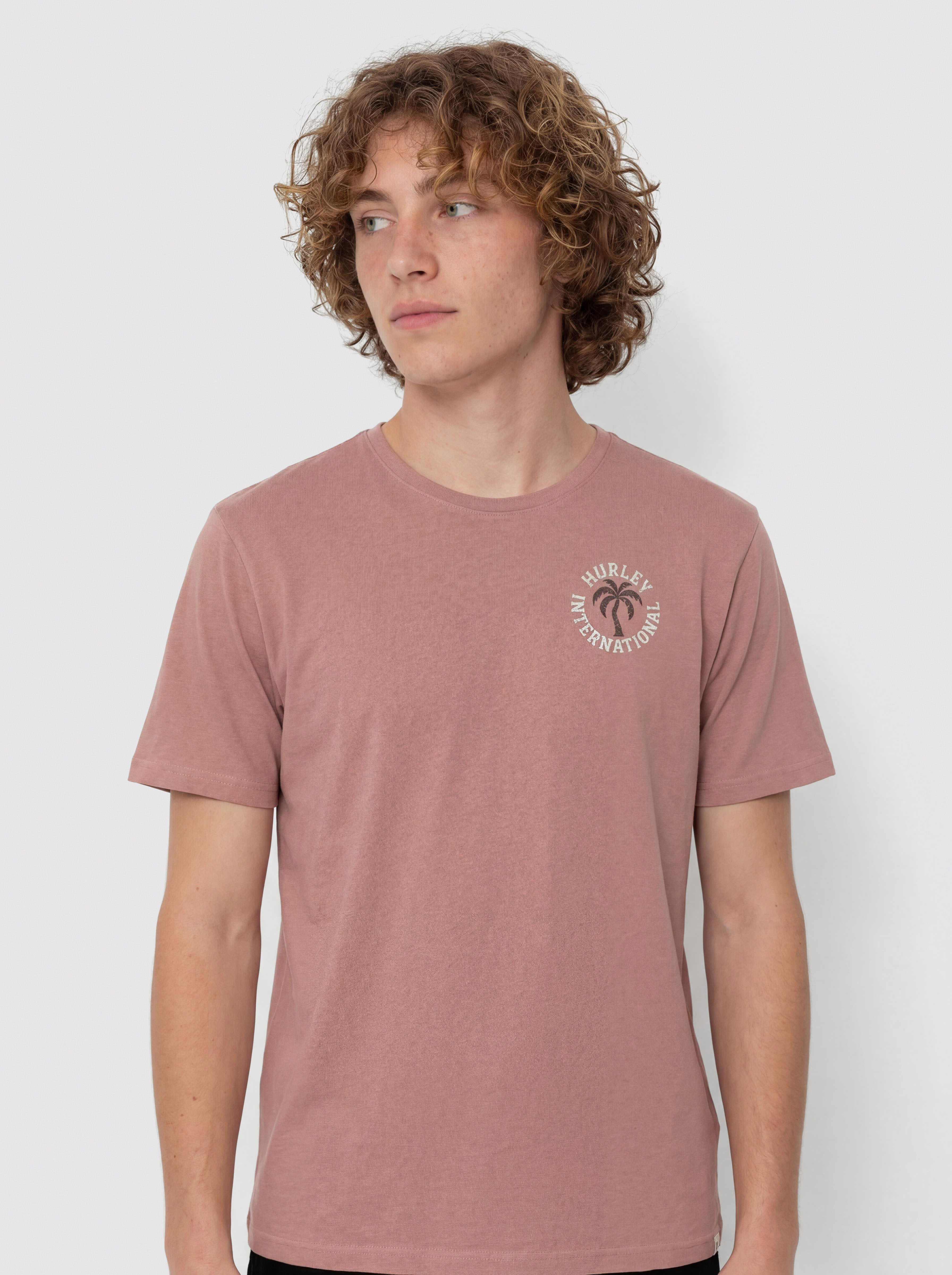 Tricou Hurley Palm (phantom rose)