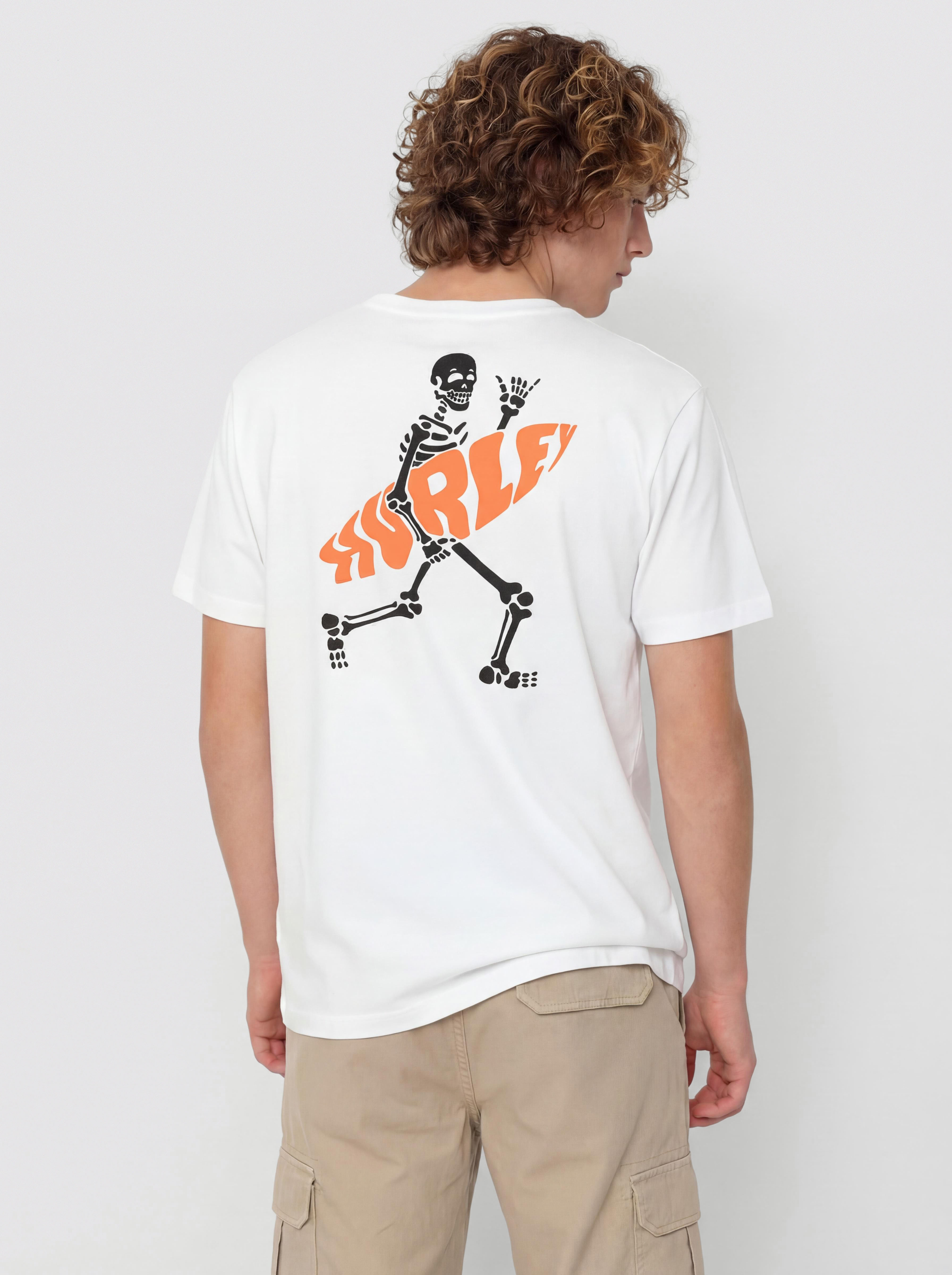 Tricou Hurley Flamingue (white)