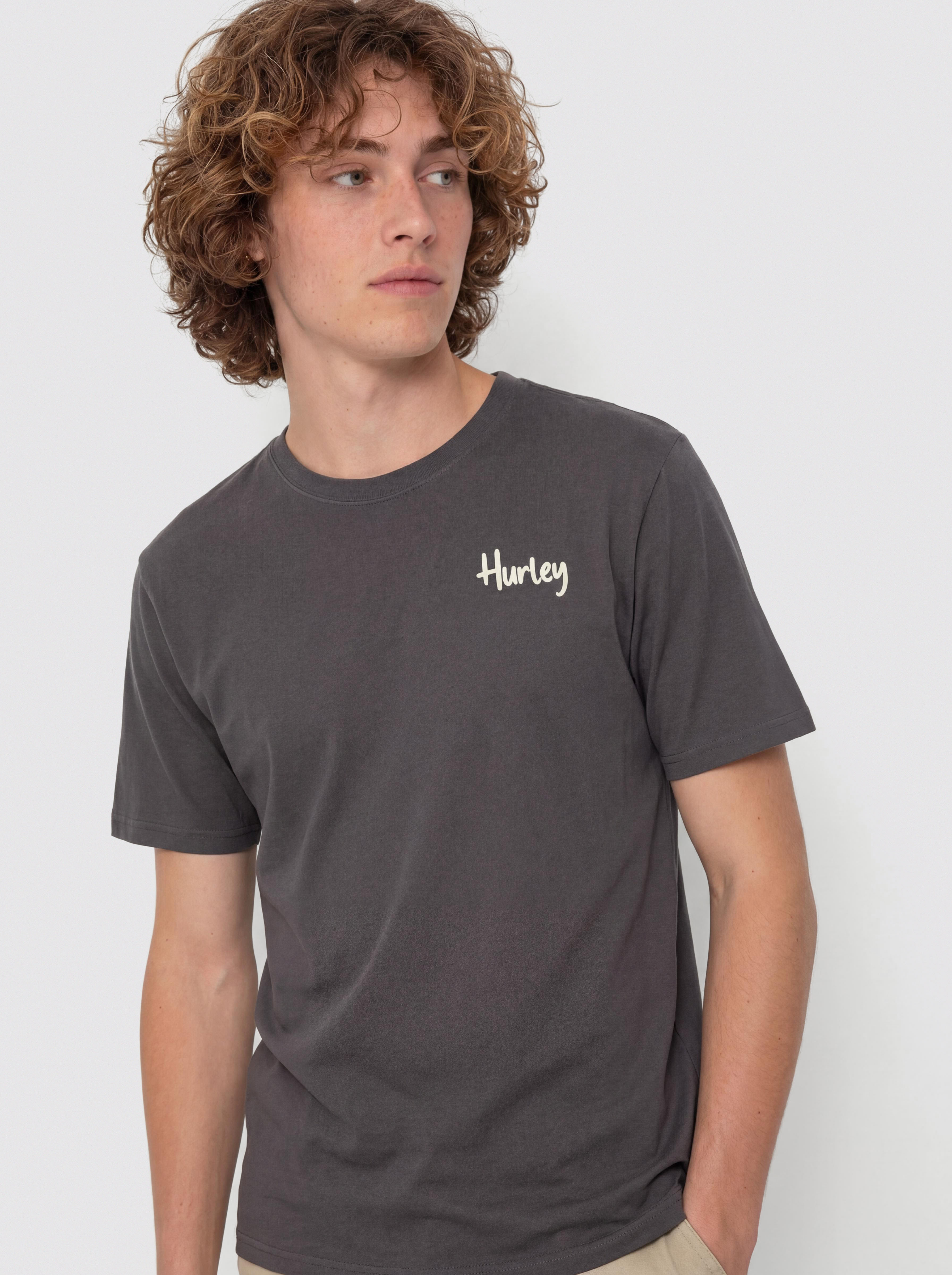 Tricou Hurley Cobra (dark stone grey)