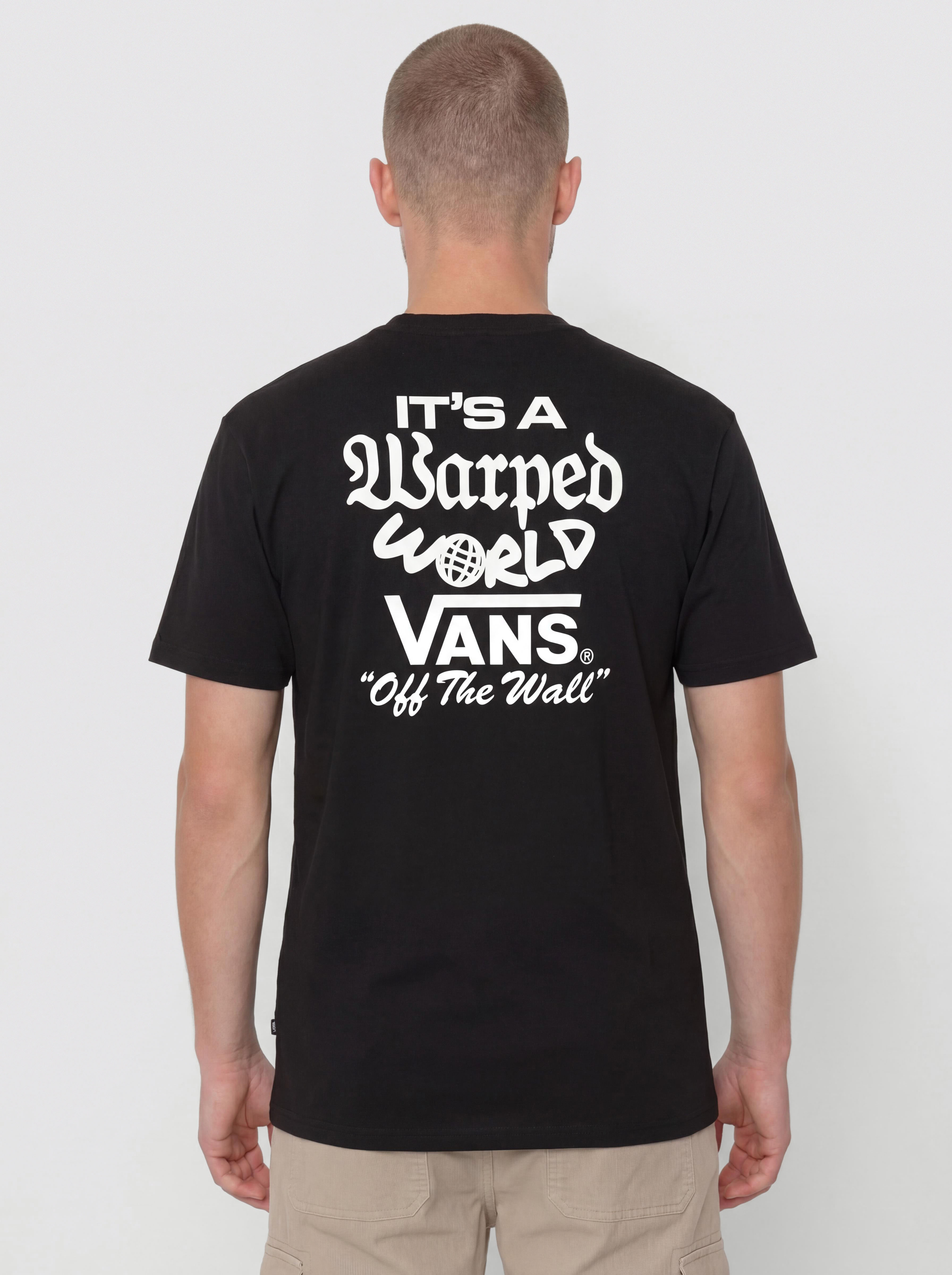 Tricou Vans Warped World (black)
