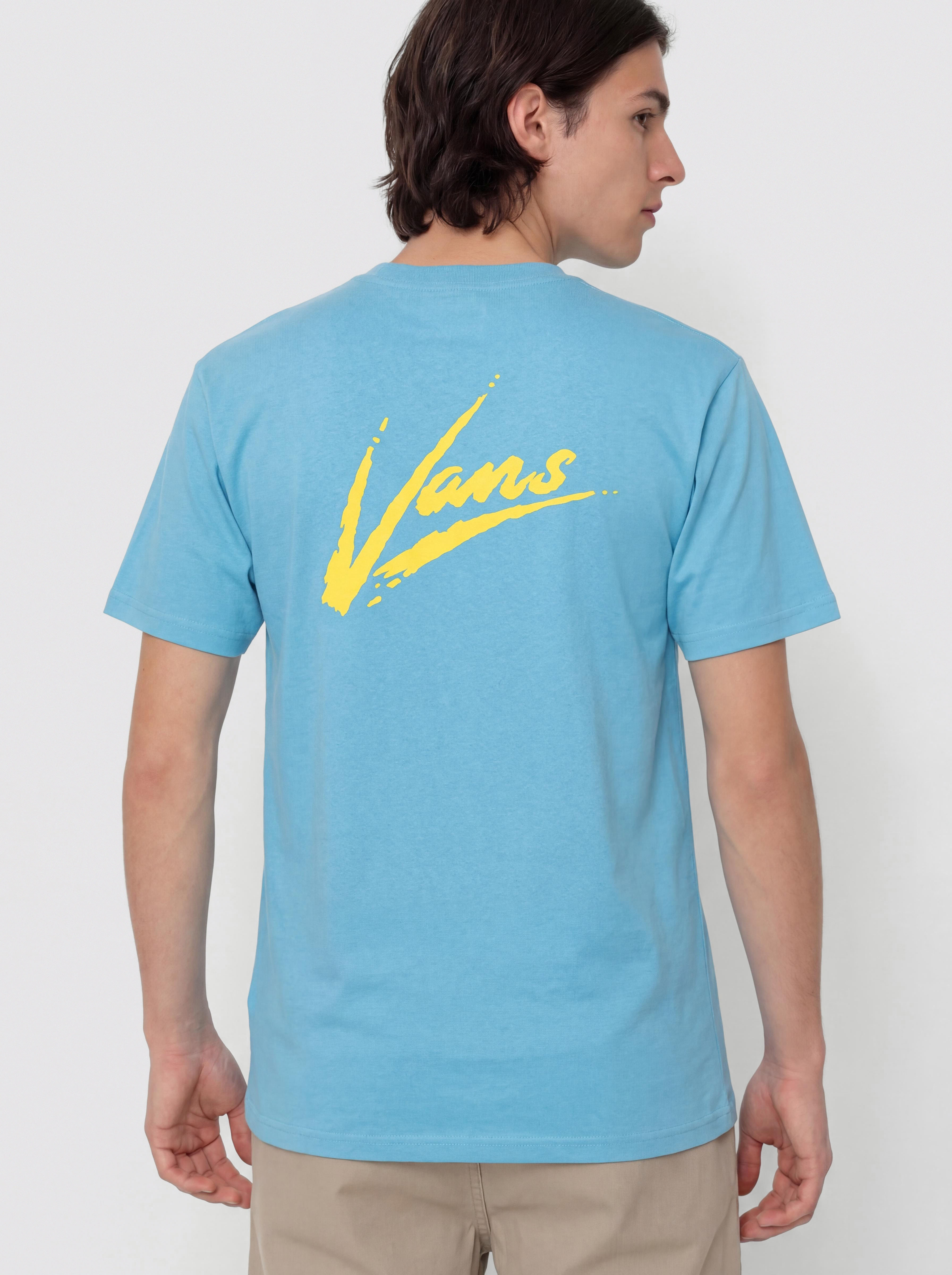 Tricou Vans Brush Script Loose (heritage blue)