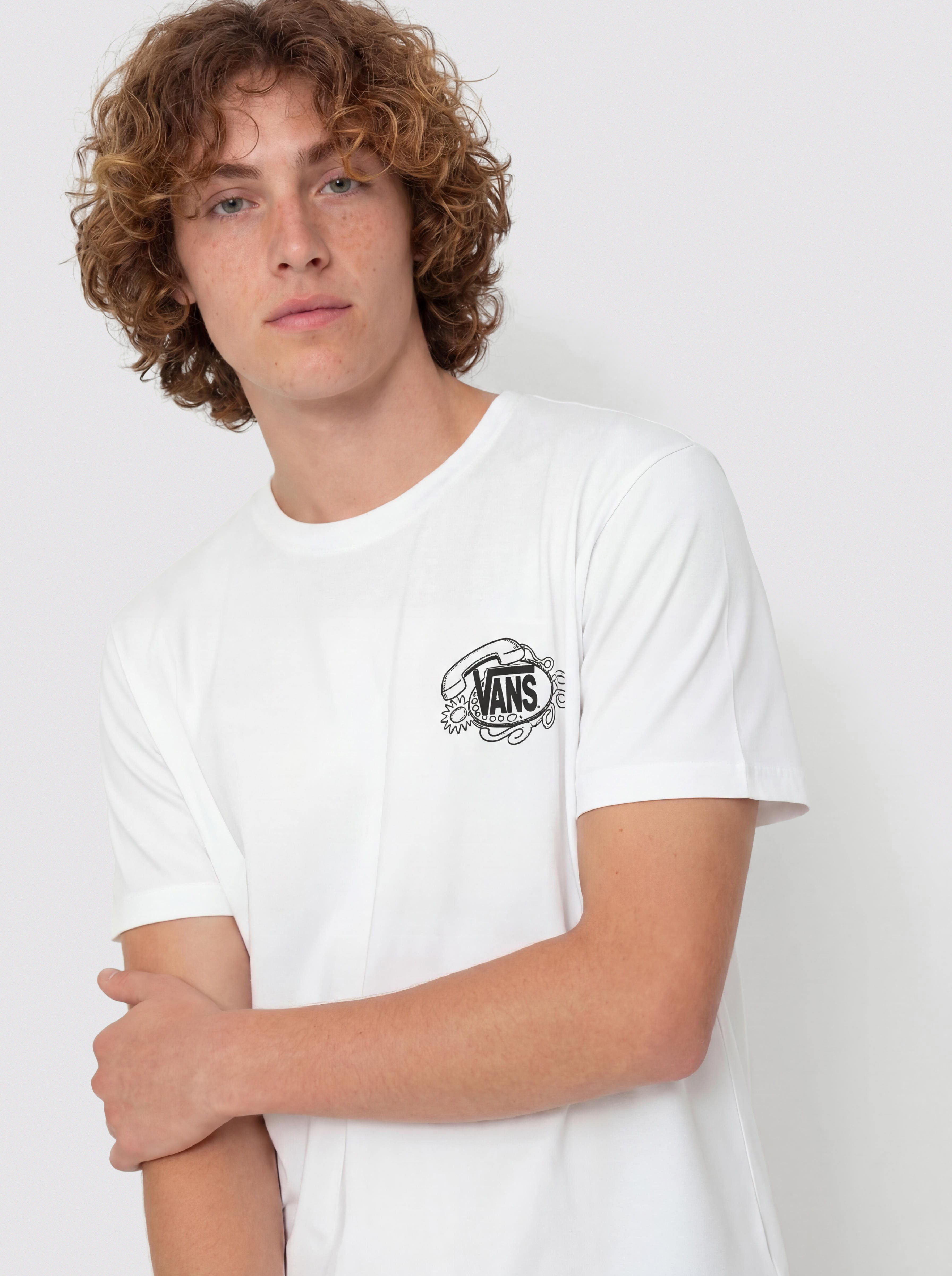 Tricou Vans Hot Lines - alb (white)