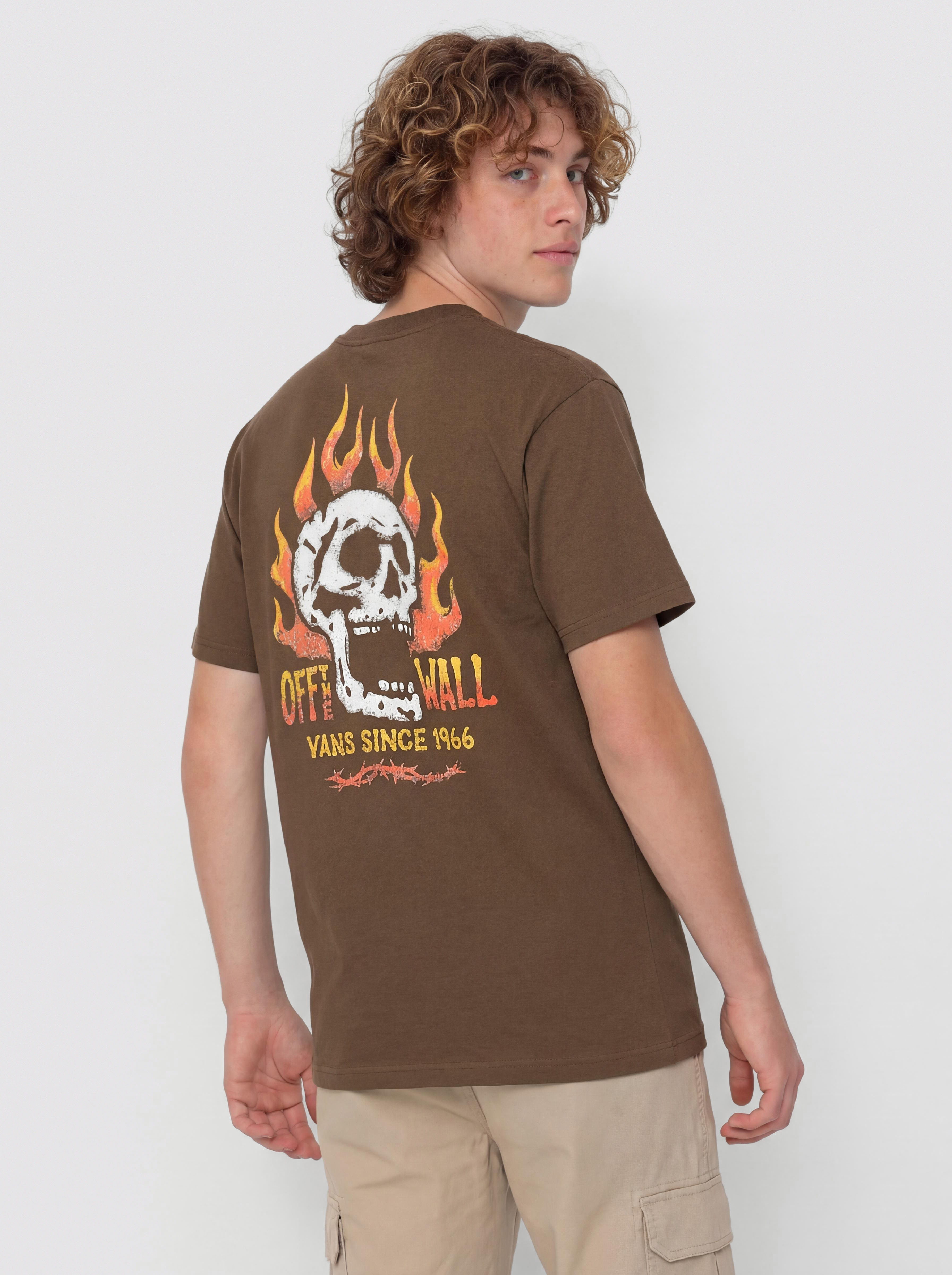 Tricou Vans Off The Wall Fever (vintage cocoa)