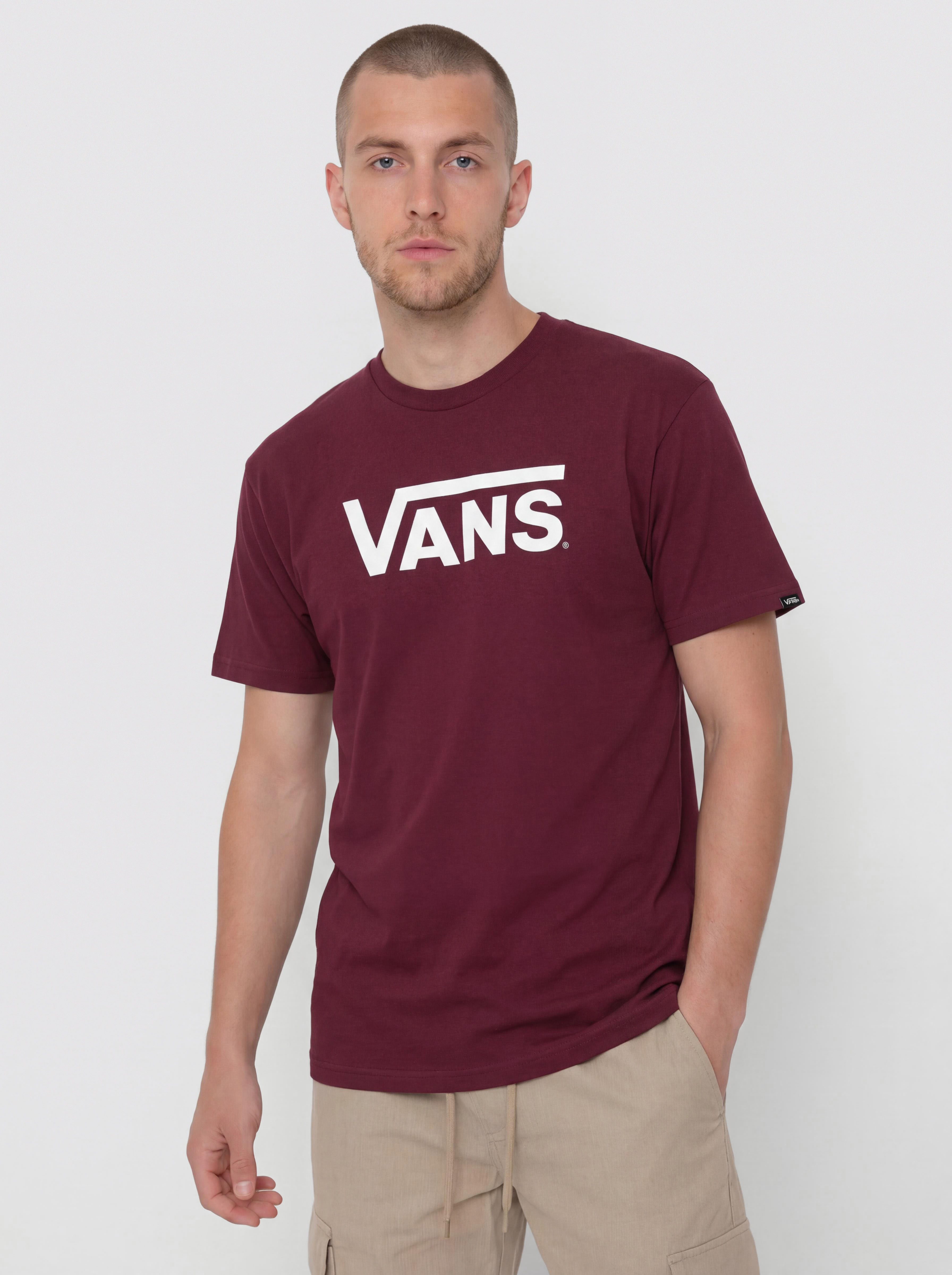 Tricou Vans Vans Classic (burgundy/white)