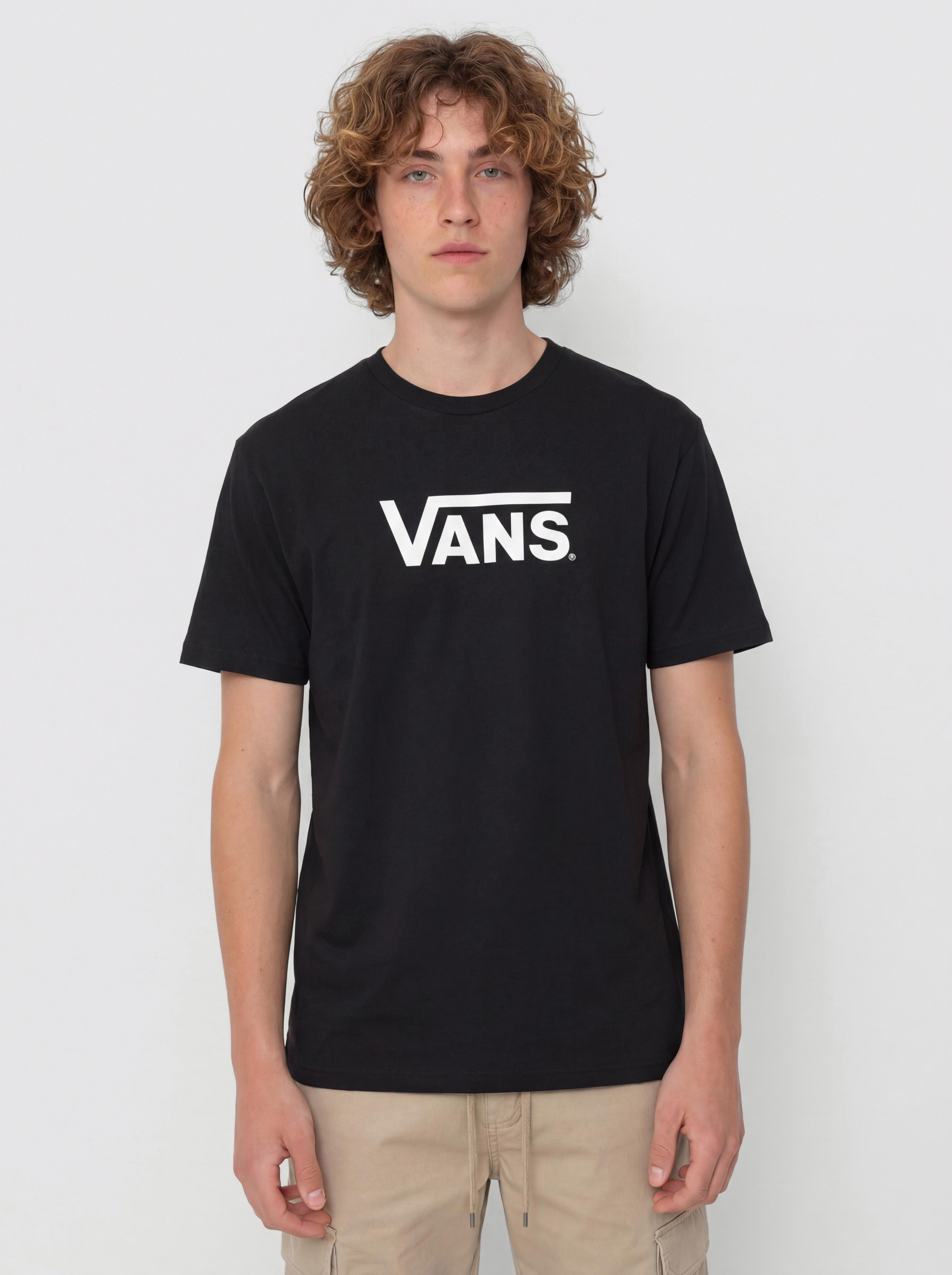 Tricou Vans Stretch Logo (black/white)