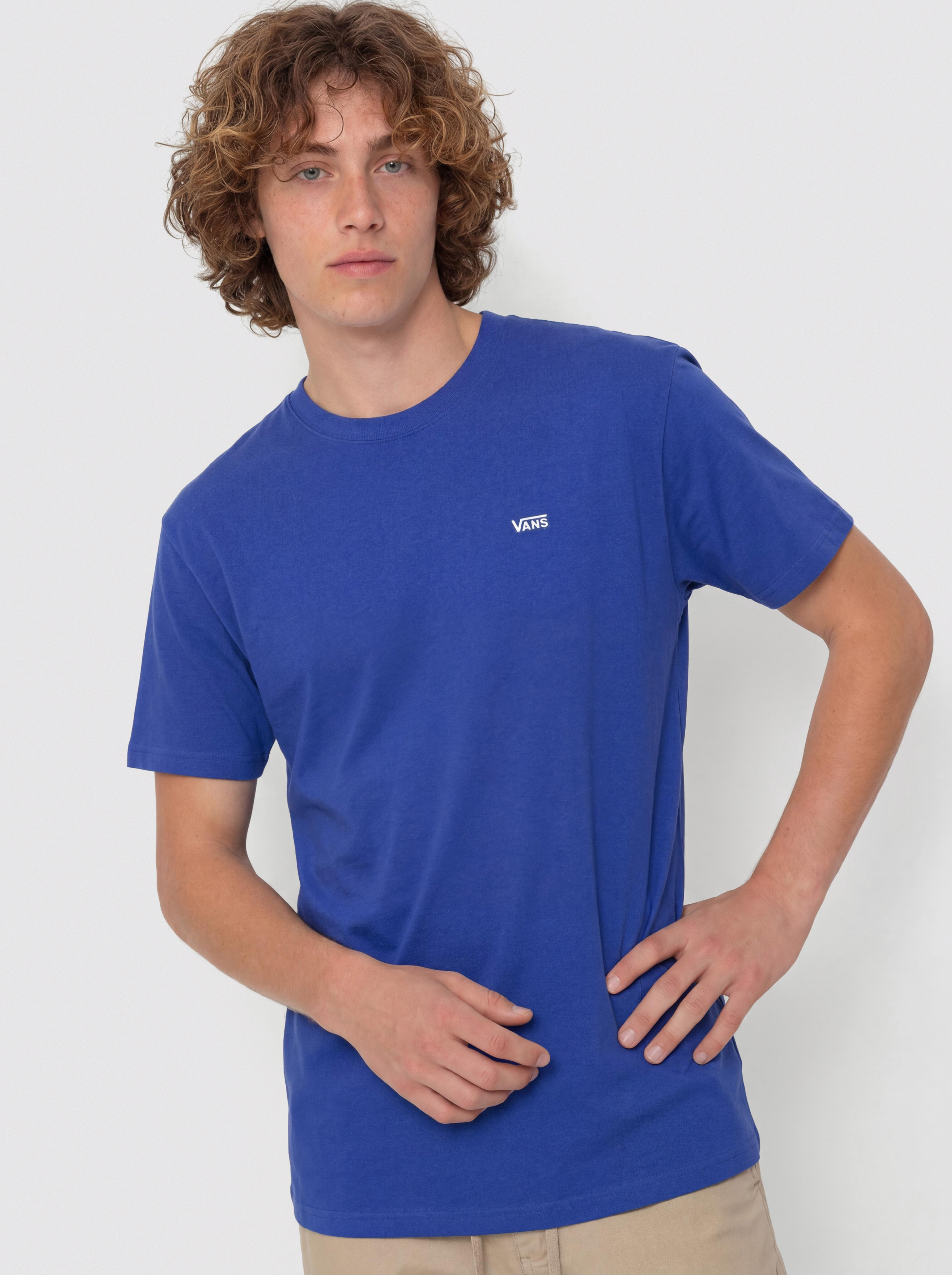 Tricou Vans Left Chest II Loose (royal cobalt)