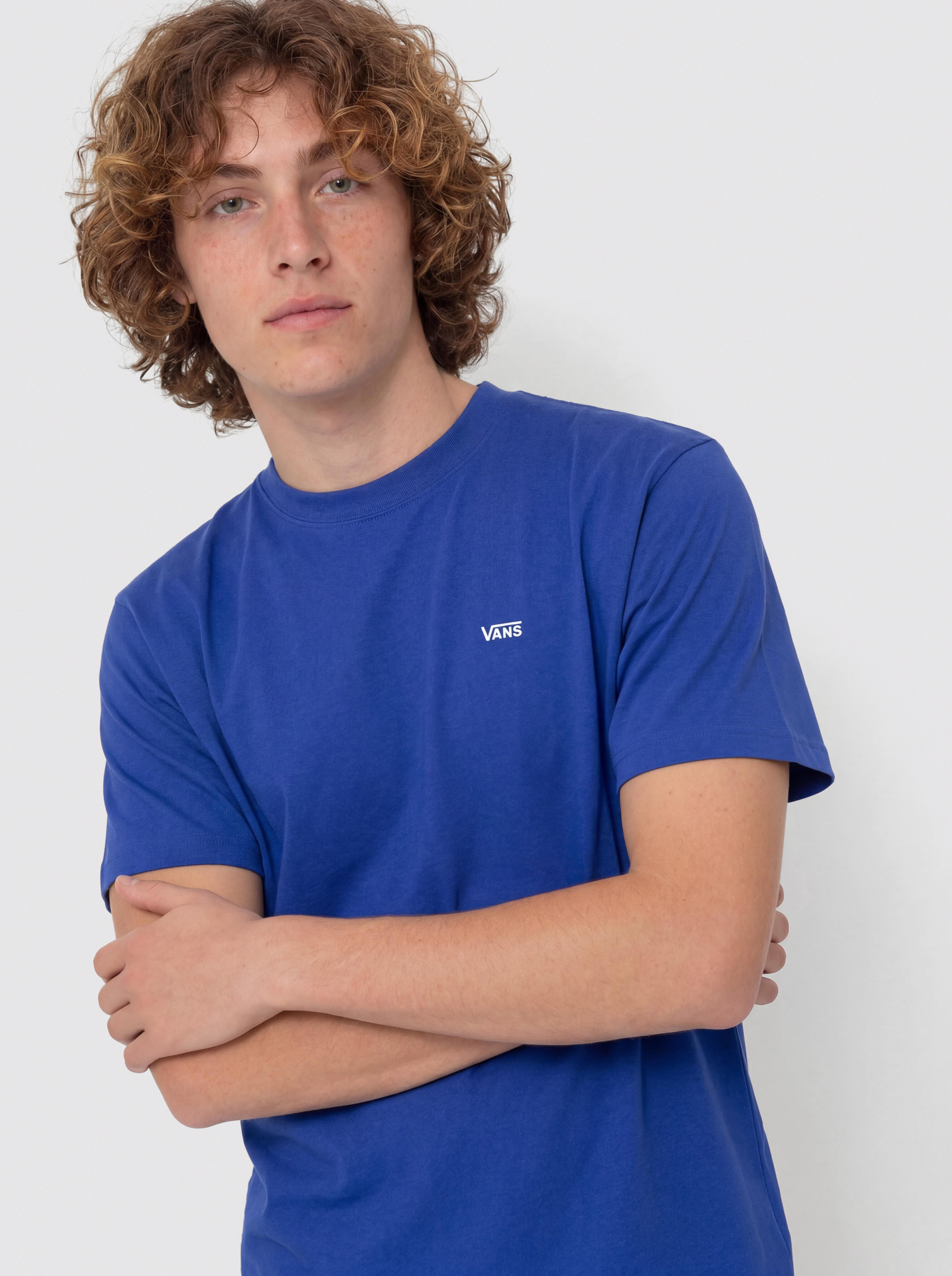 Tricou Vans Left Chest II Loose (royal cobalt)