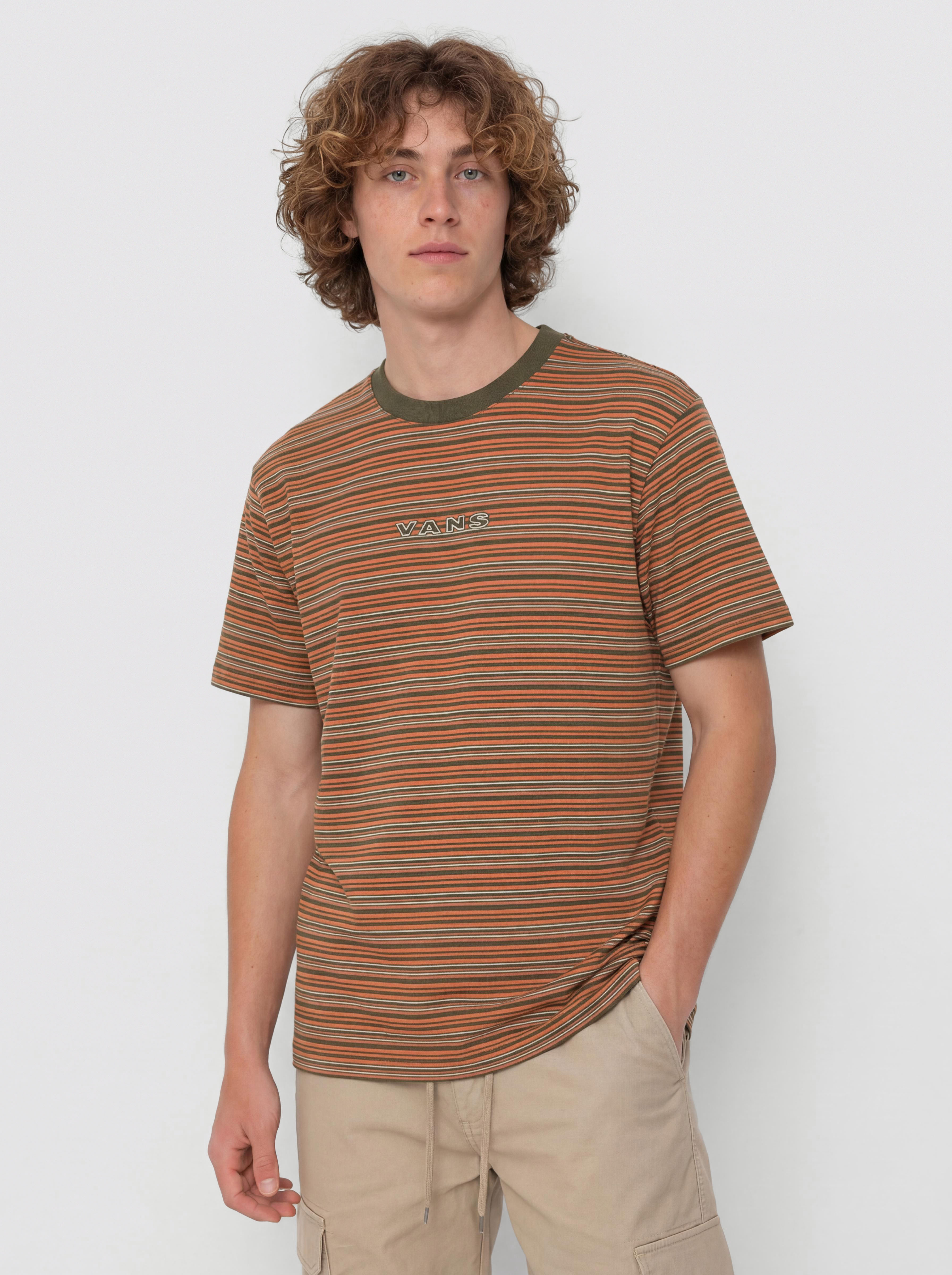 Tricou Vans Cameron Stripe Knit (obsidian fern/l)