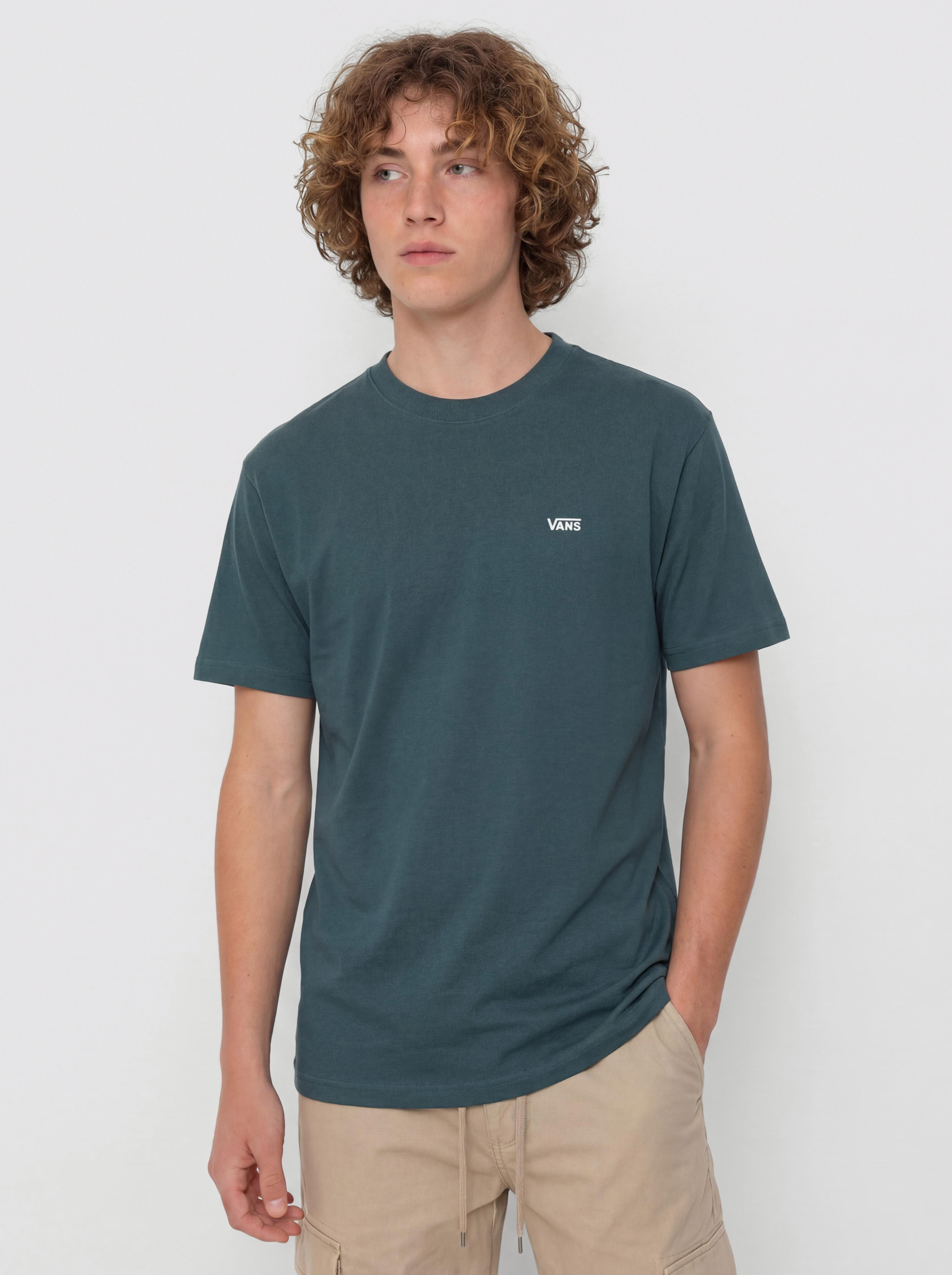 Tricou Vans Left Chest II Loose (mystic moss)