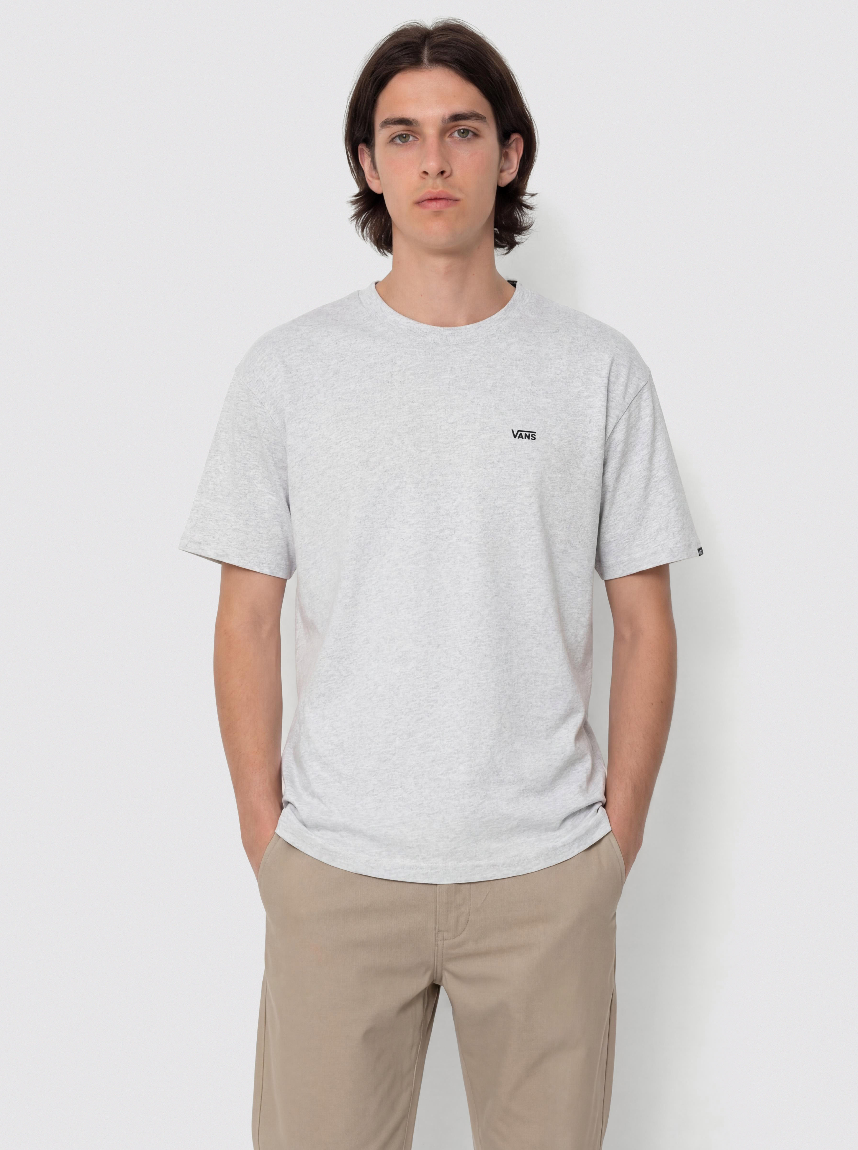 Tricou Vans Left Chest II Loose (light grey heather)