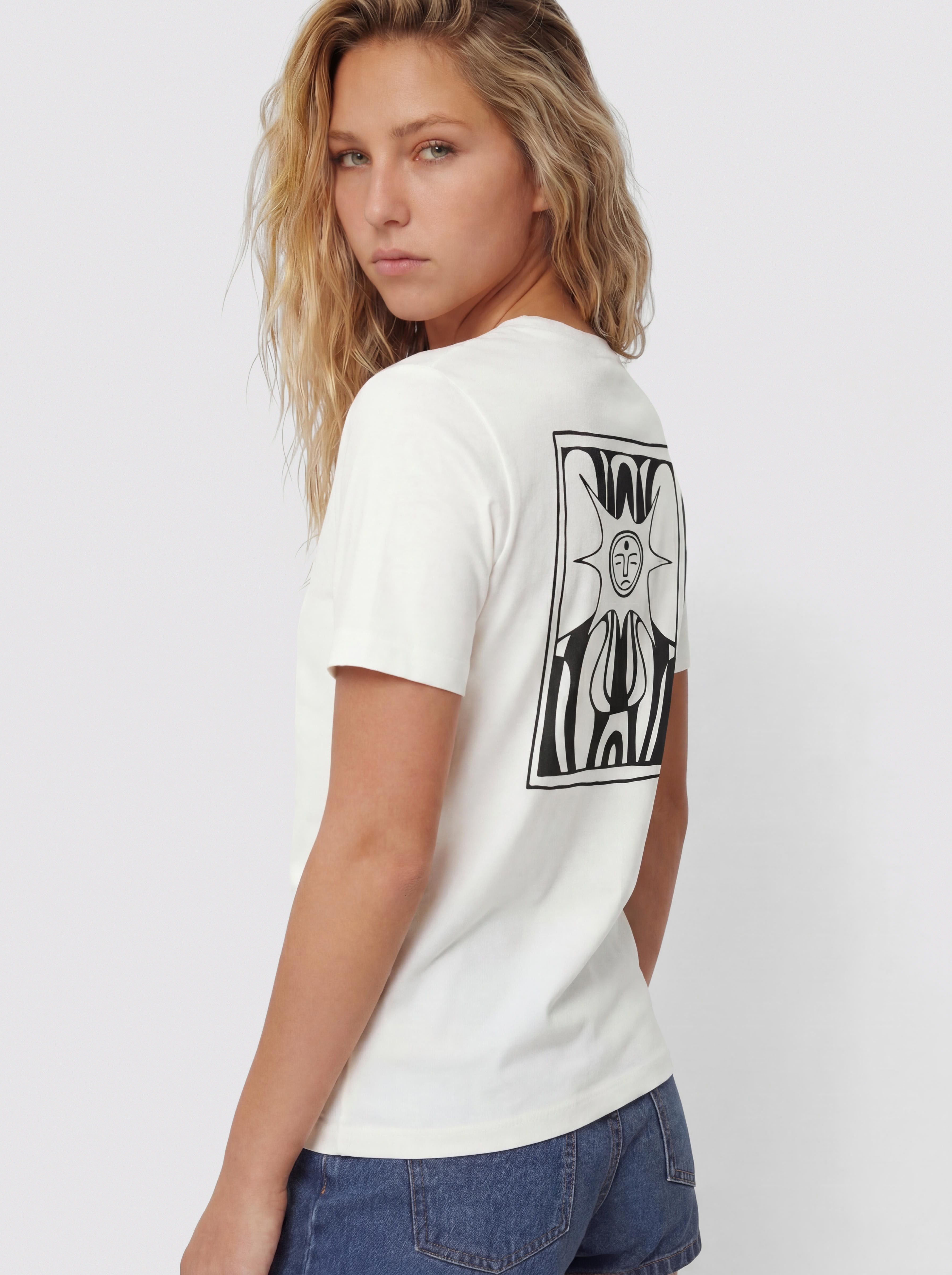 Tricou Volcom Radical Daze Up Wmn (off white)