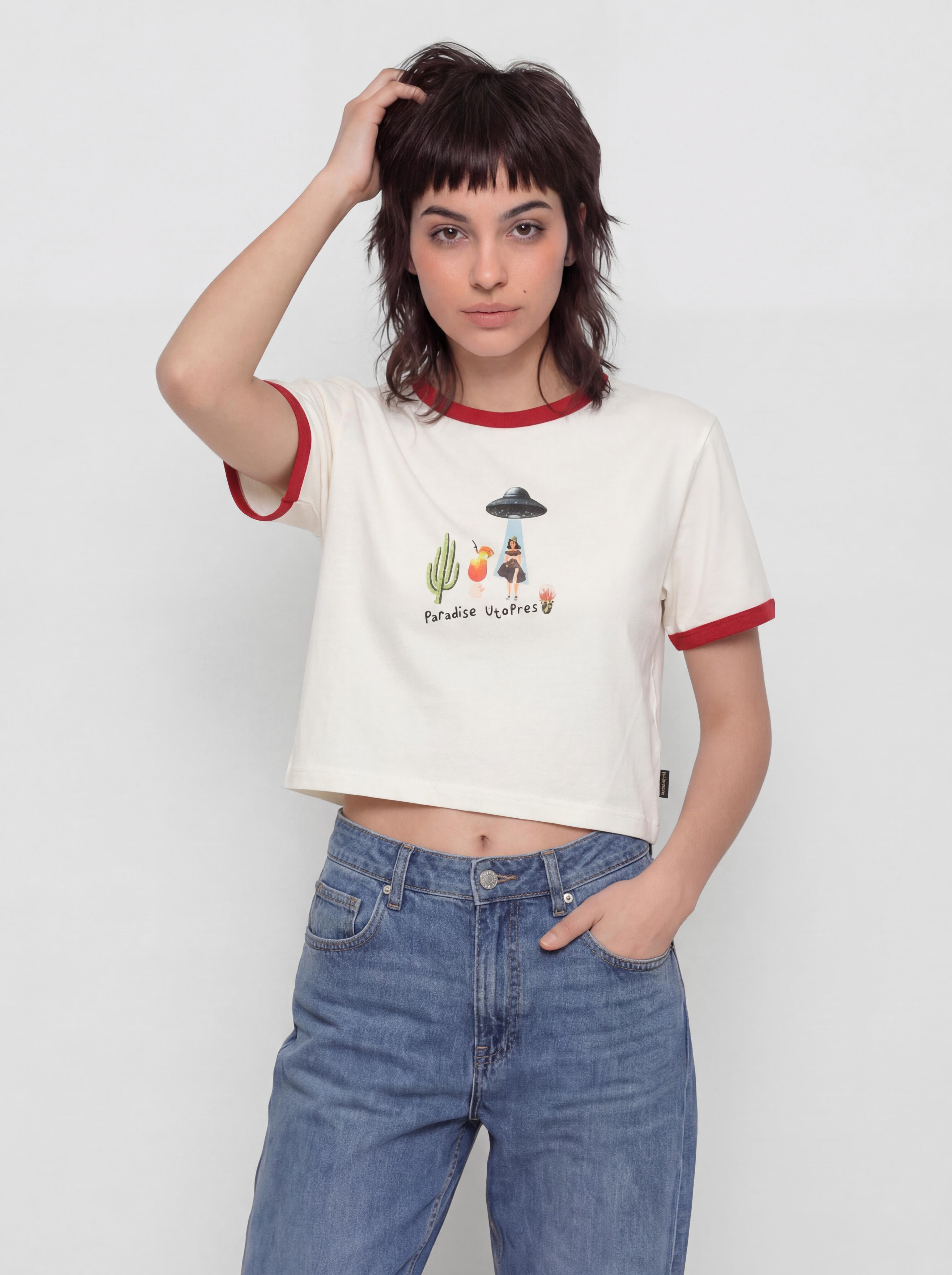 Tricou Volcom Fa Mickey Mason Wmn (off white)