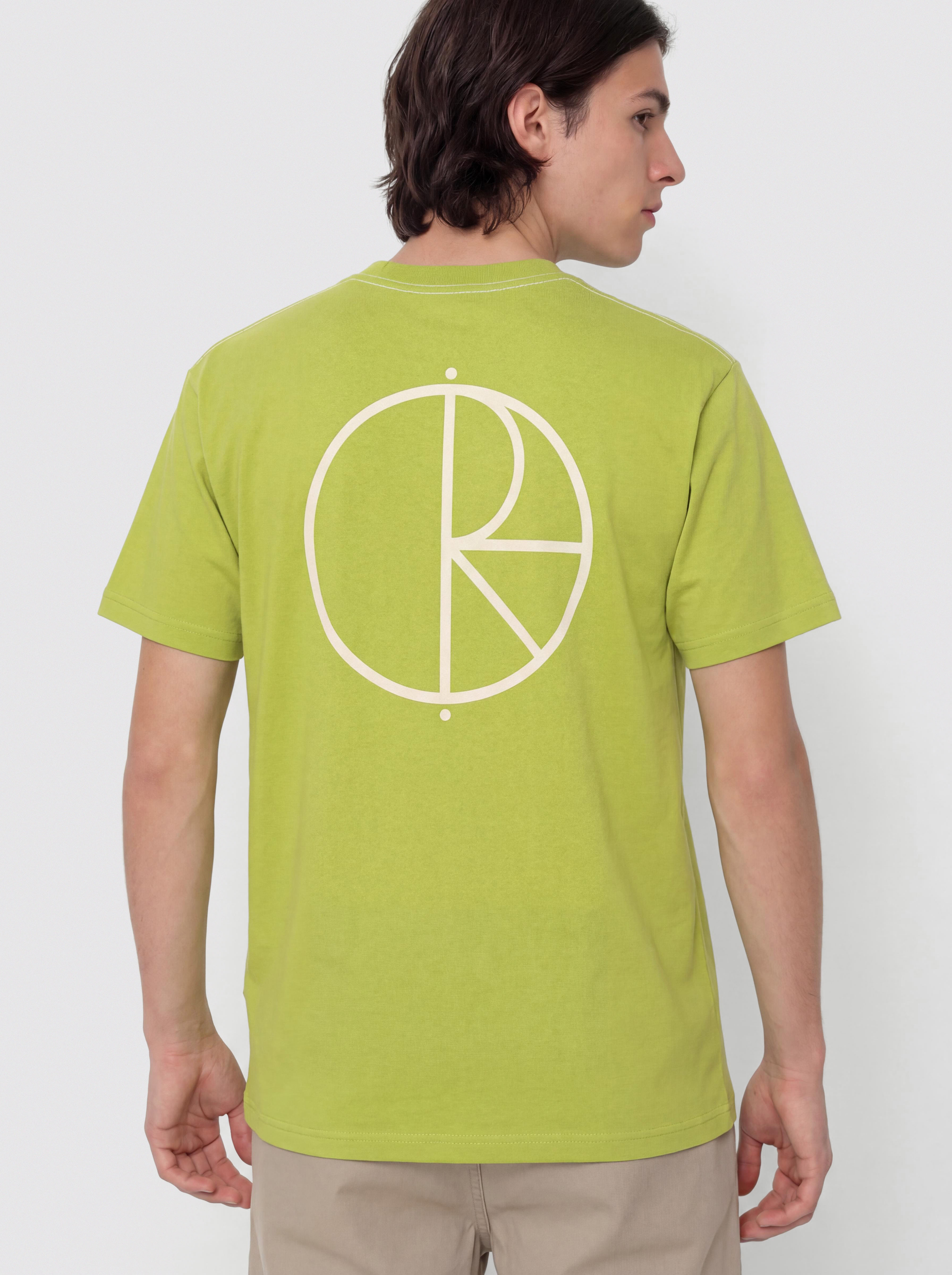 Tricou Polar Skate Contrast Stroke Logo (peridot)