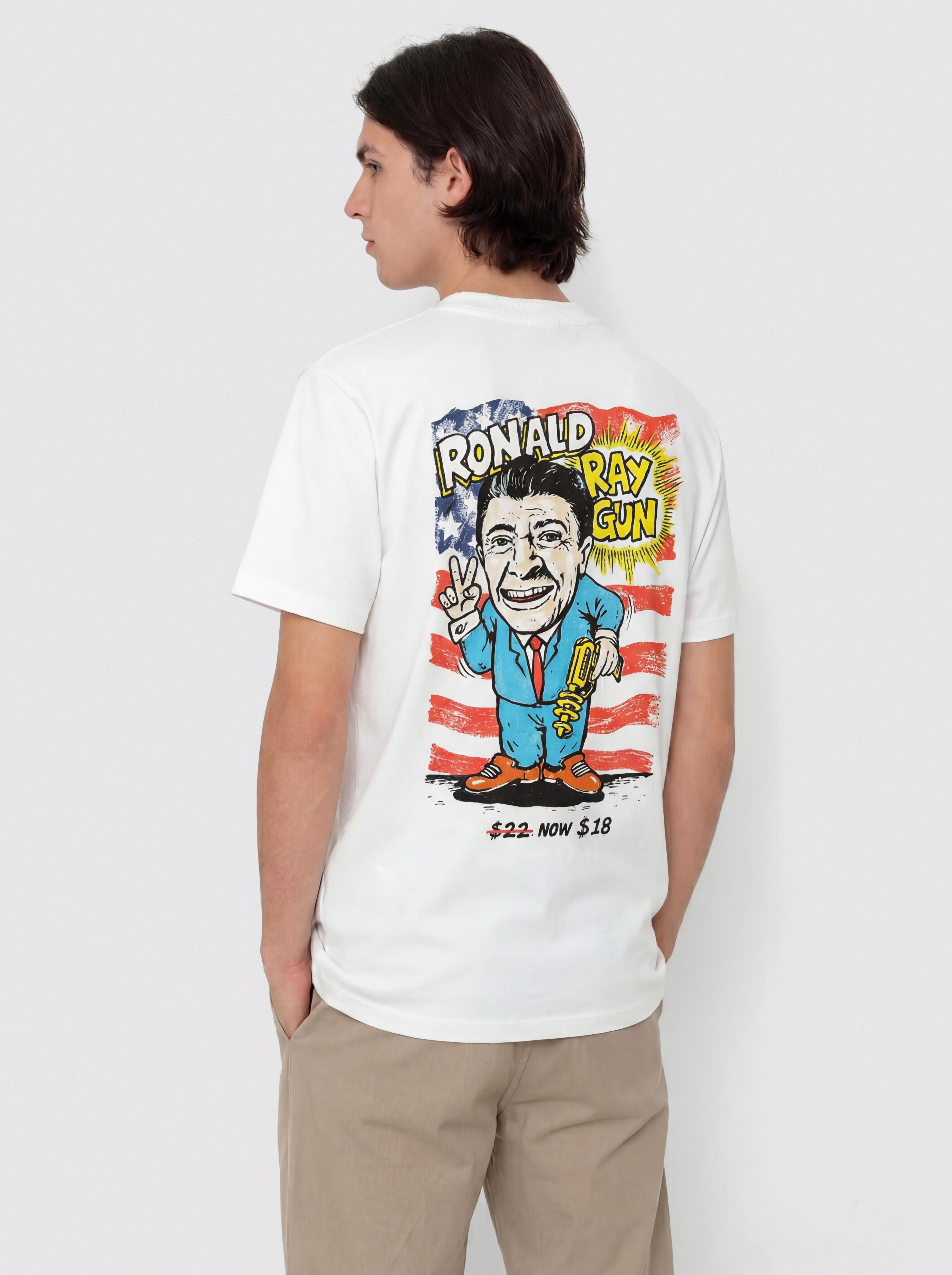 Tricou Polar Skate Ray Gun (white)