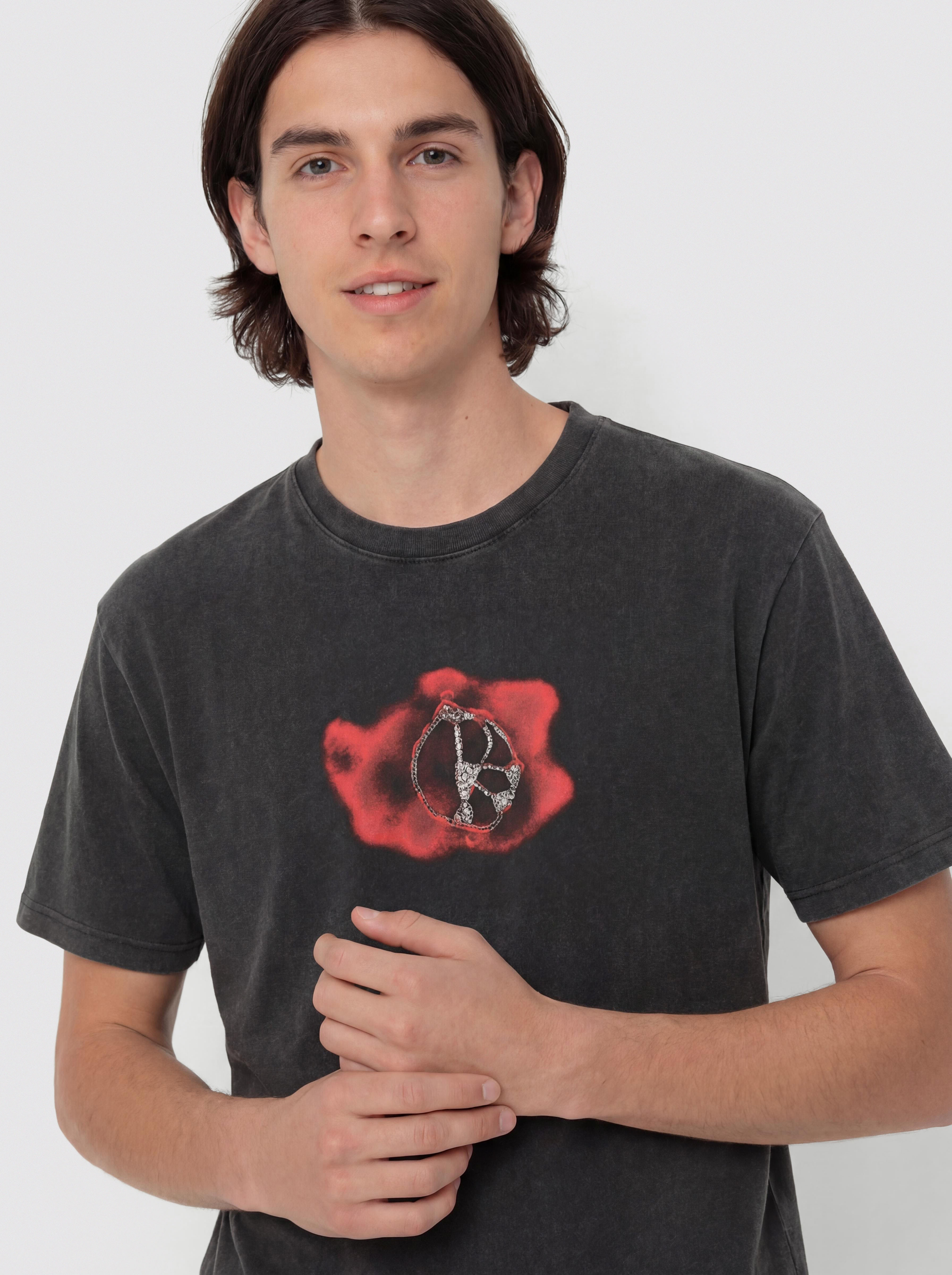 Tricou Polar Skate Metal Logo (silver black)