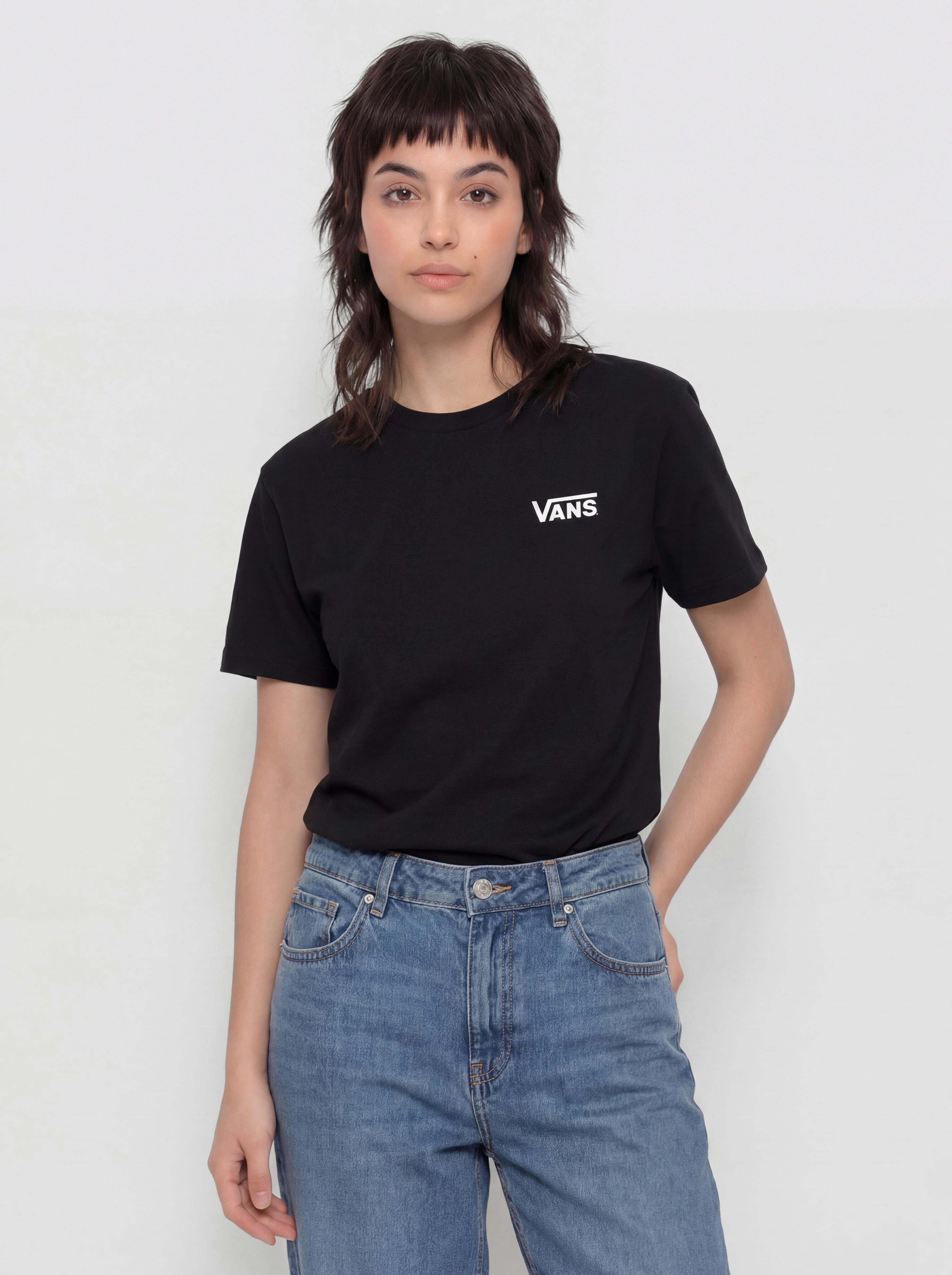 Tricou Vans Flying V Oversized Wmn (flying v black)