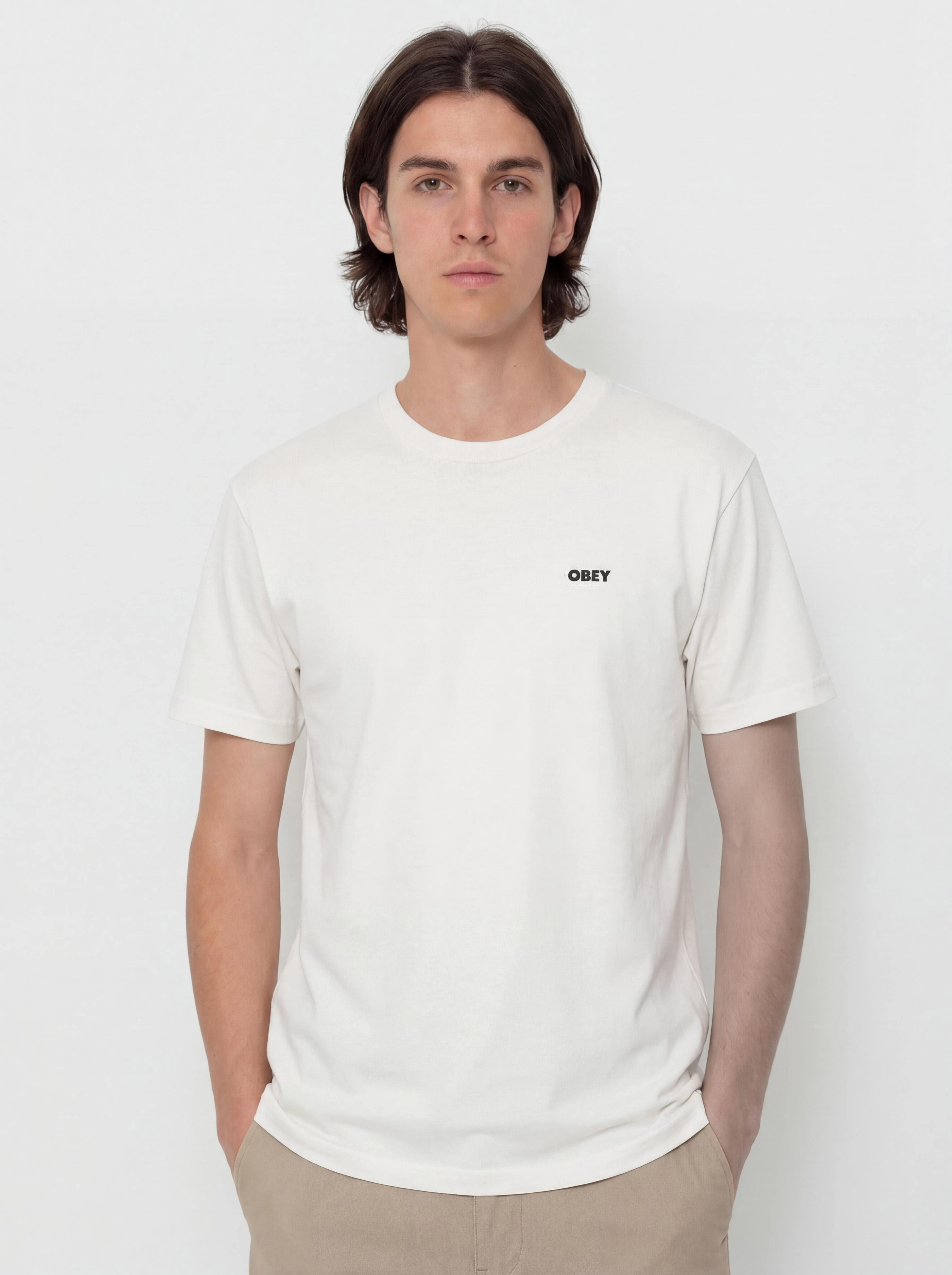 Tricou OBEY Obey Bold Star (pigmnet vintage white)