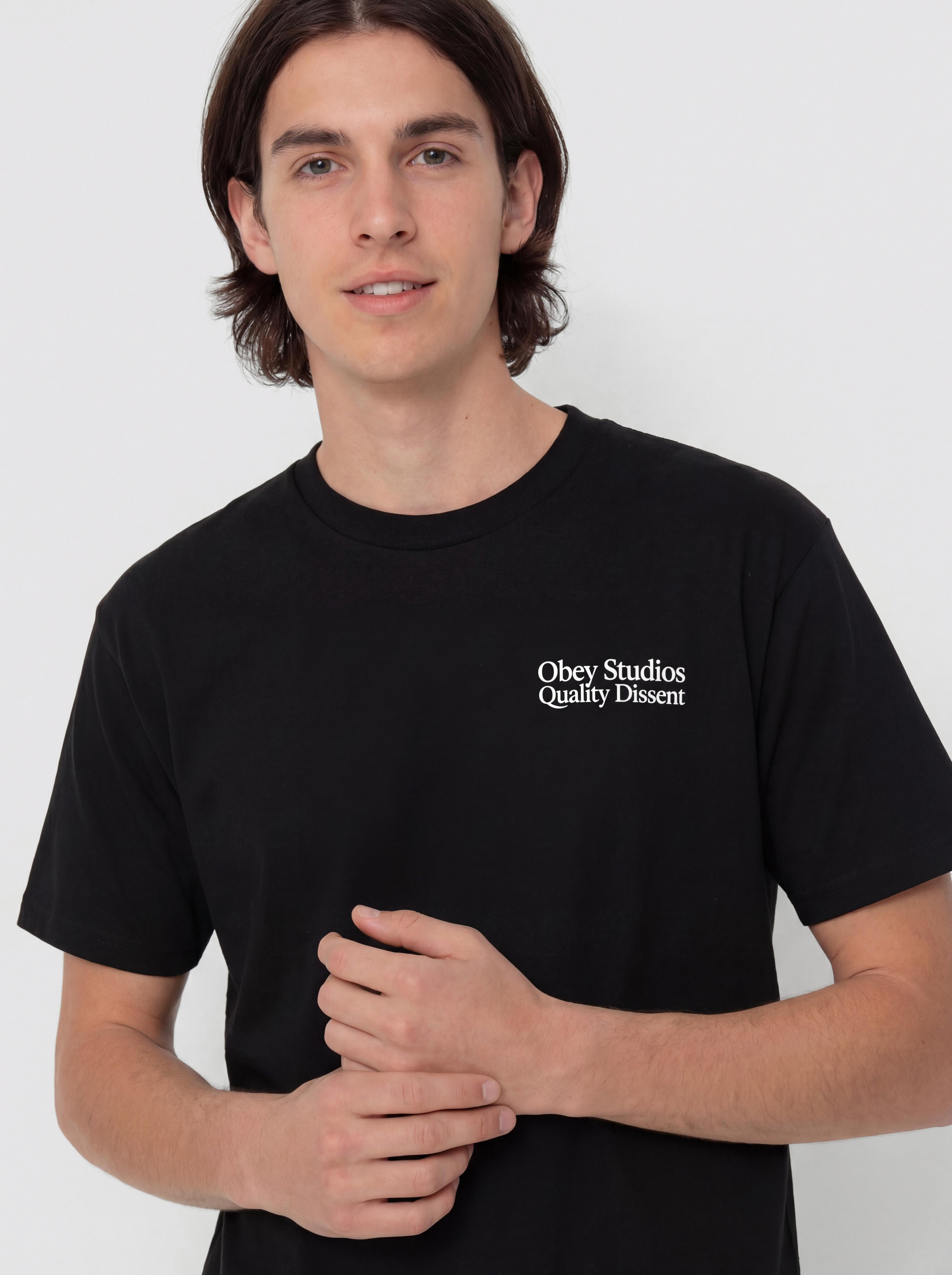 Tricou OBEY Studios Quality Dissent (black)