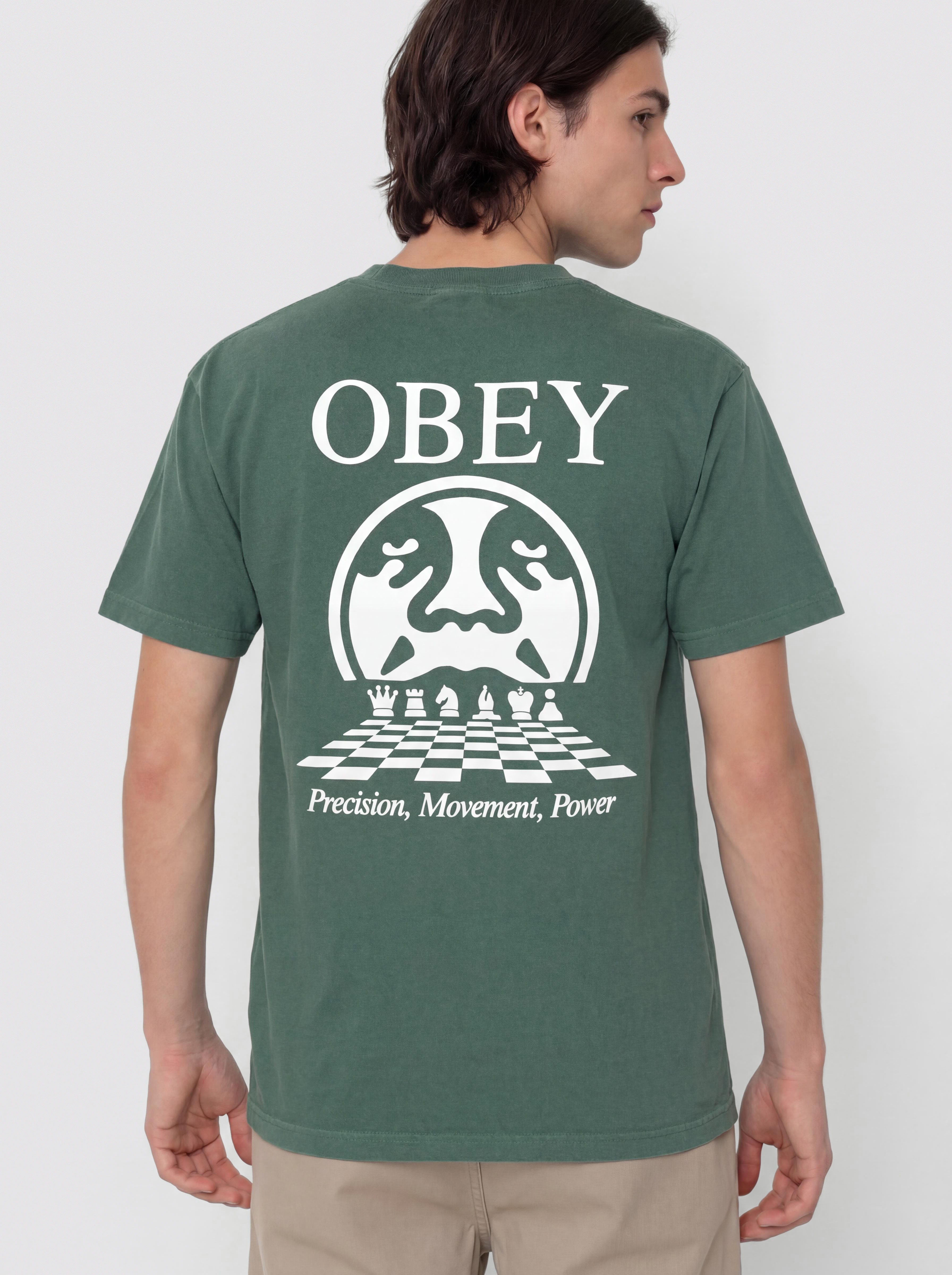 Tricou OBEY Obey Precision (pigment rainforest)
