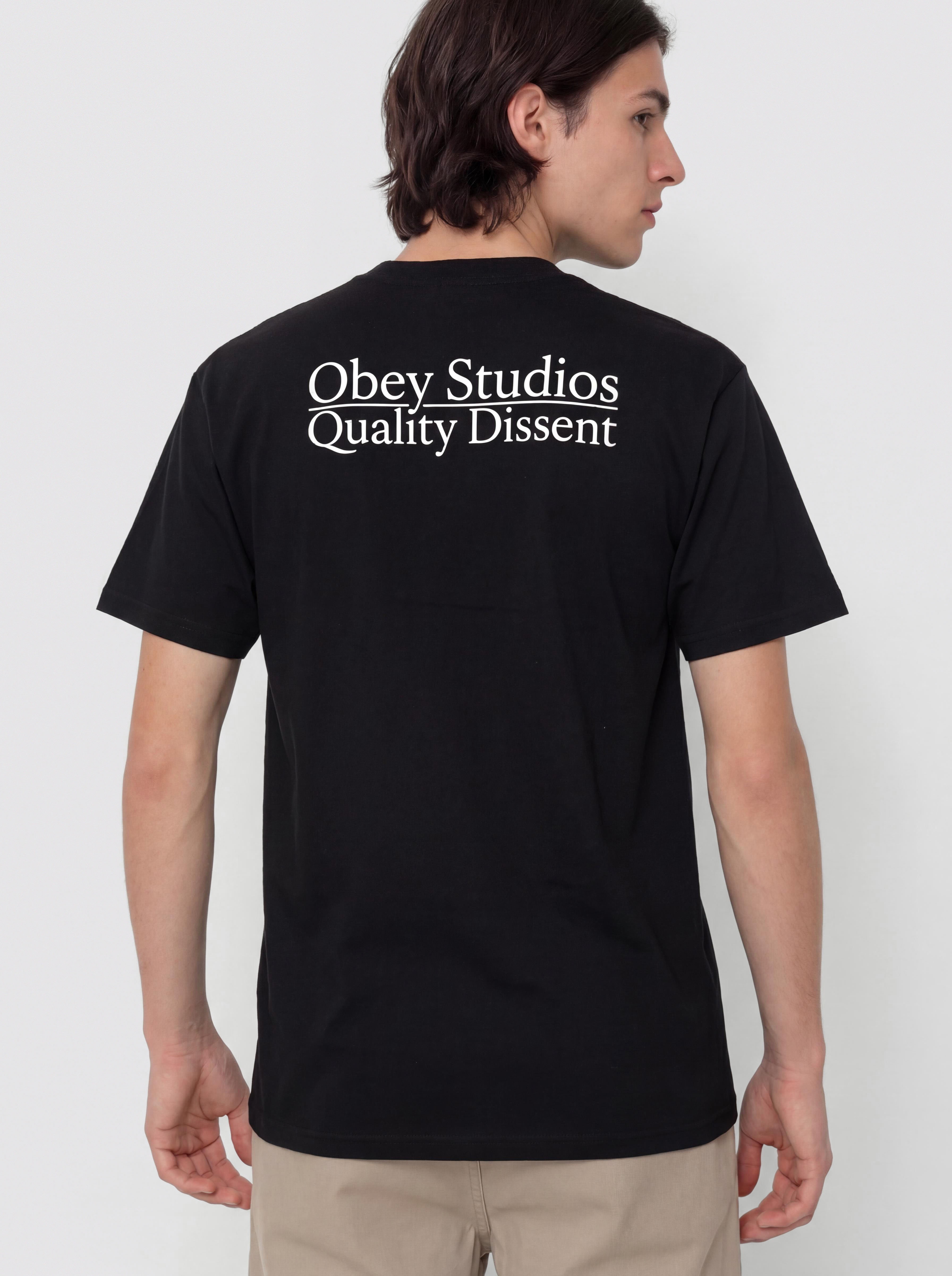 Tricou OBEY Studios Quality Dissent (black)