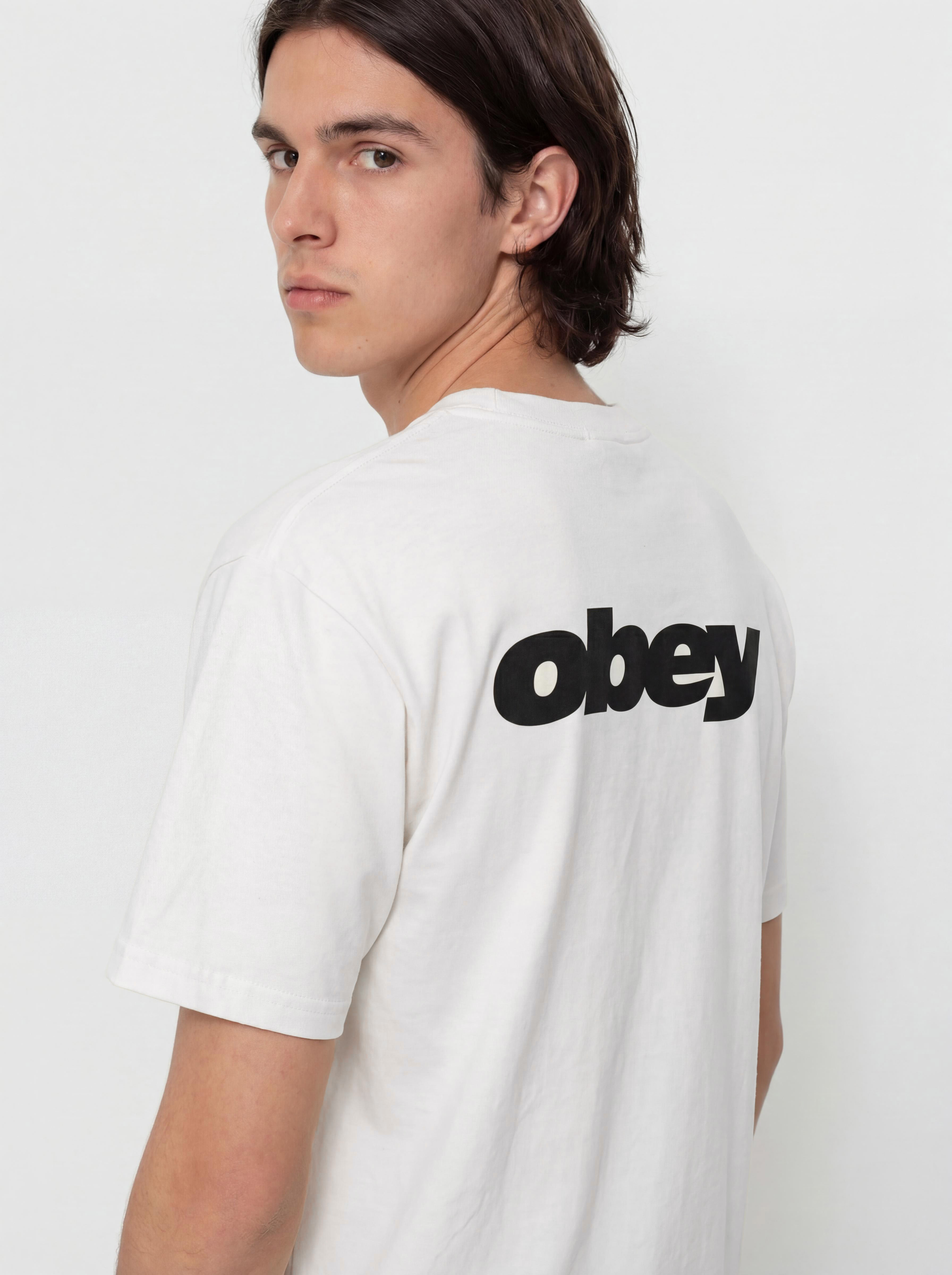 Tricou OBEY Bounce (pigment vintage white)