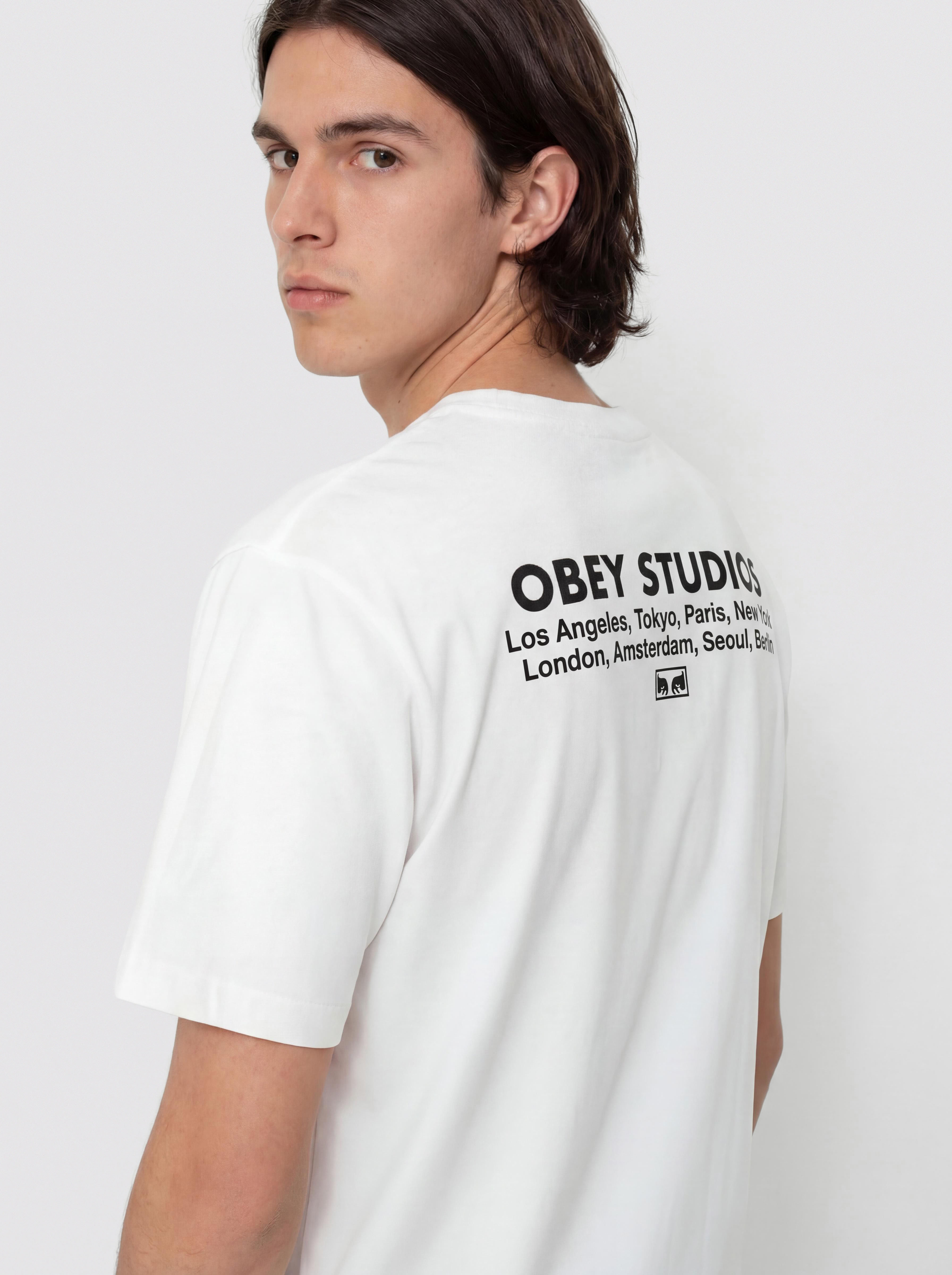 Tricou OBEY Studios Eye (white)