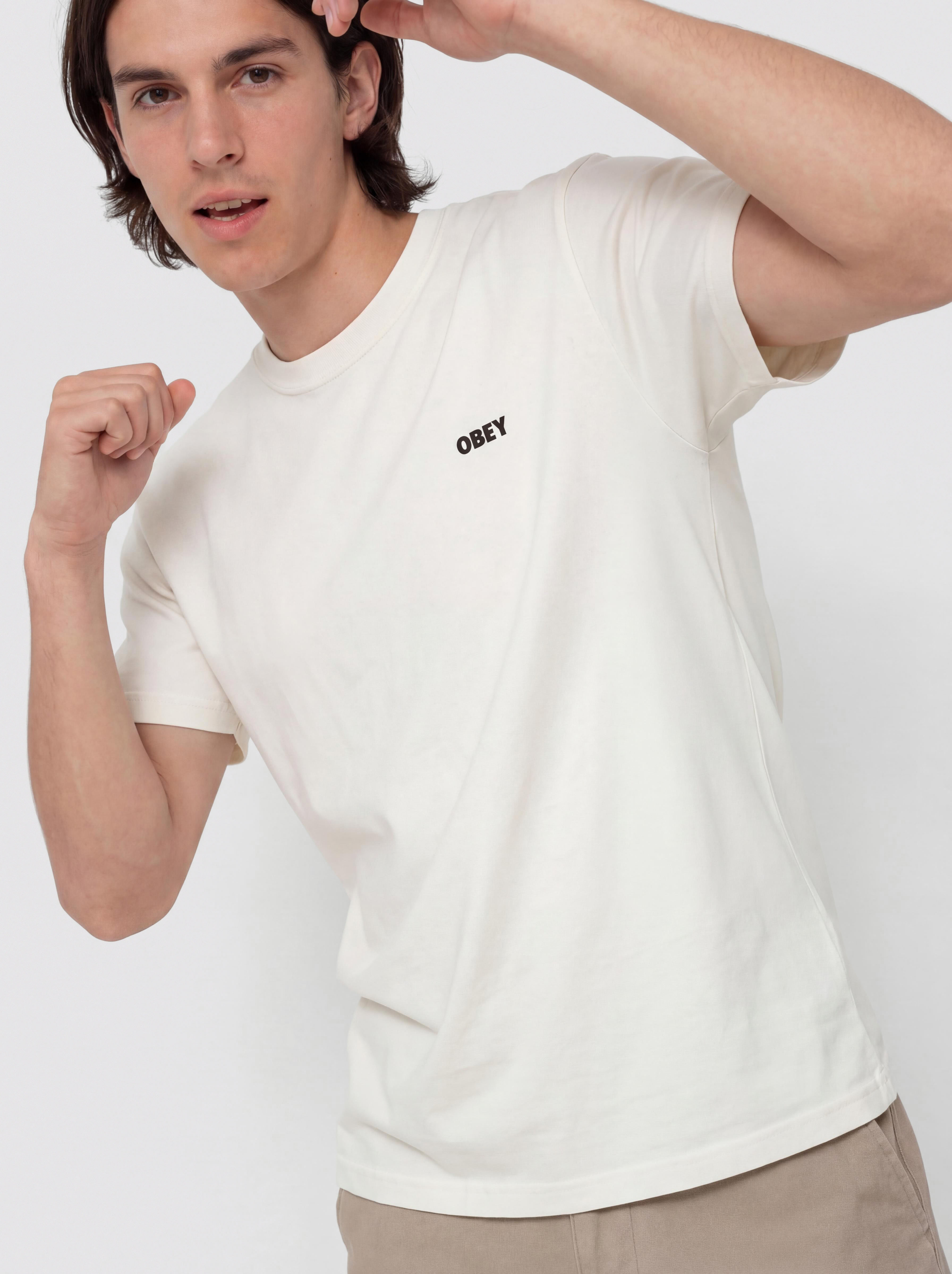 Tricou OBEY Obey Bold Icon Face (pigment chalk)