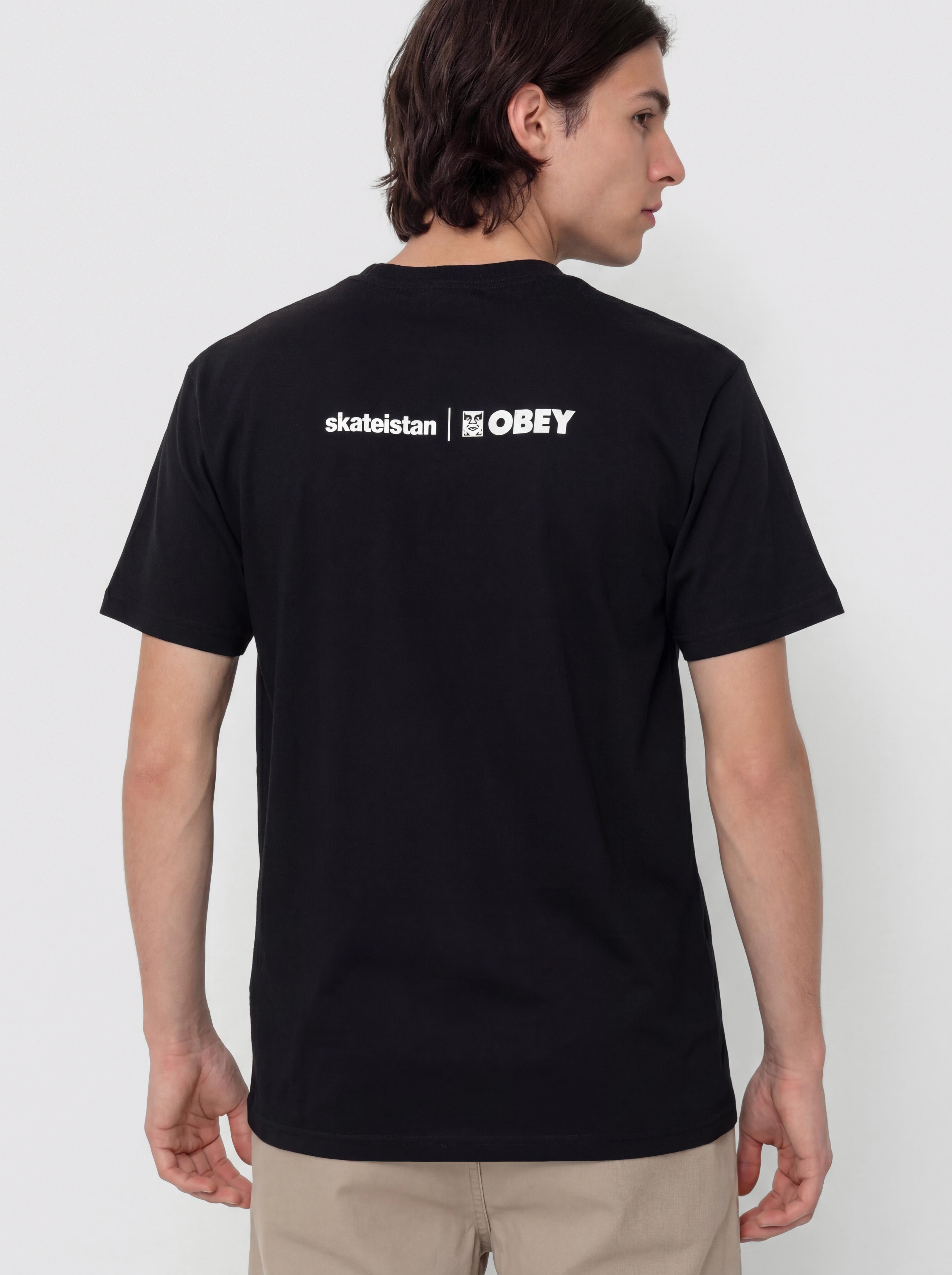 Tricou OBEY Skateistan (black)