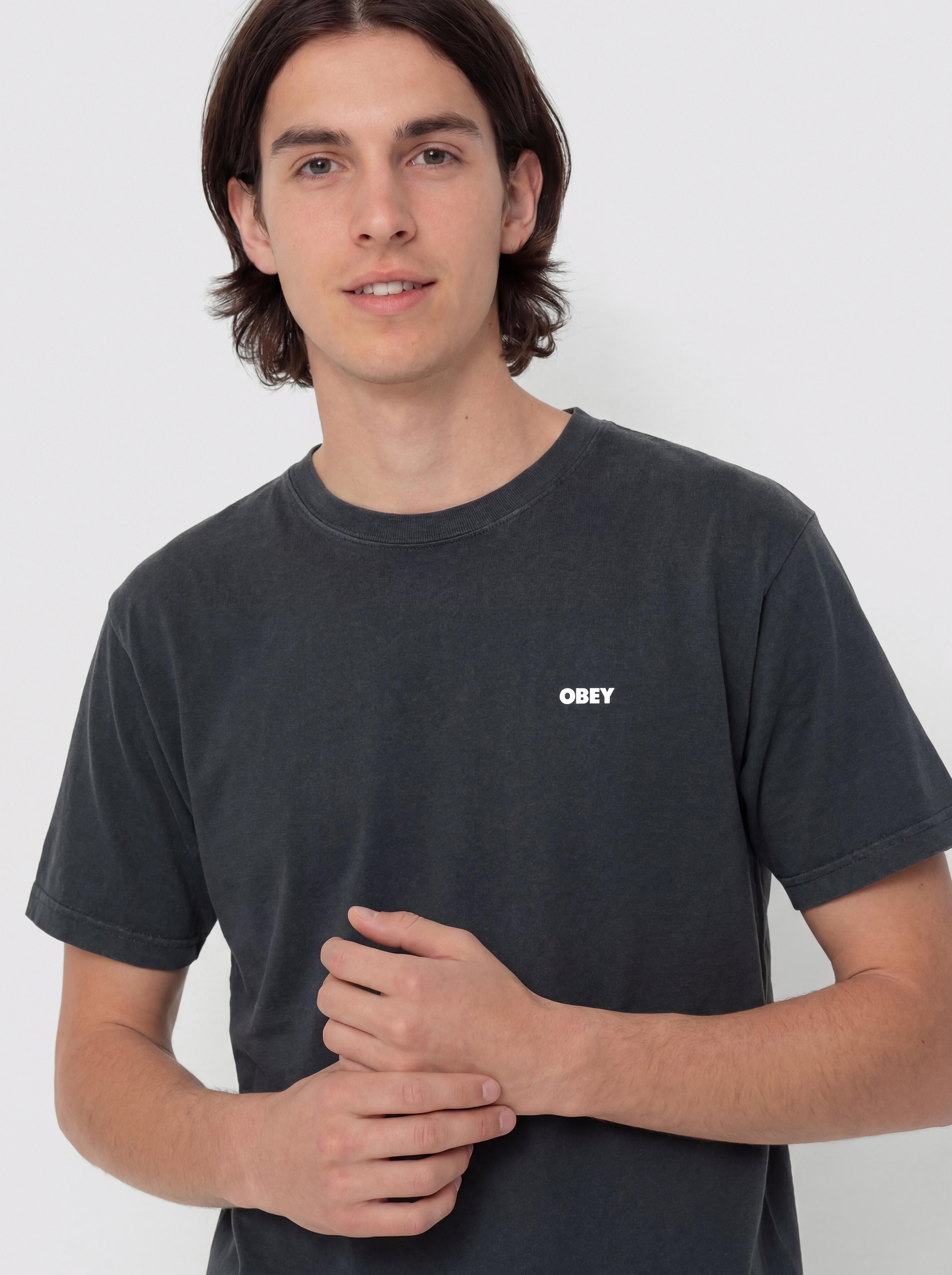 Tricou OBEY Obey Bold Star (pigment true vintage black)